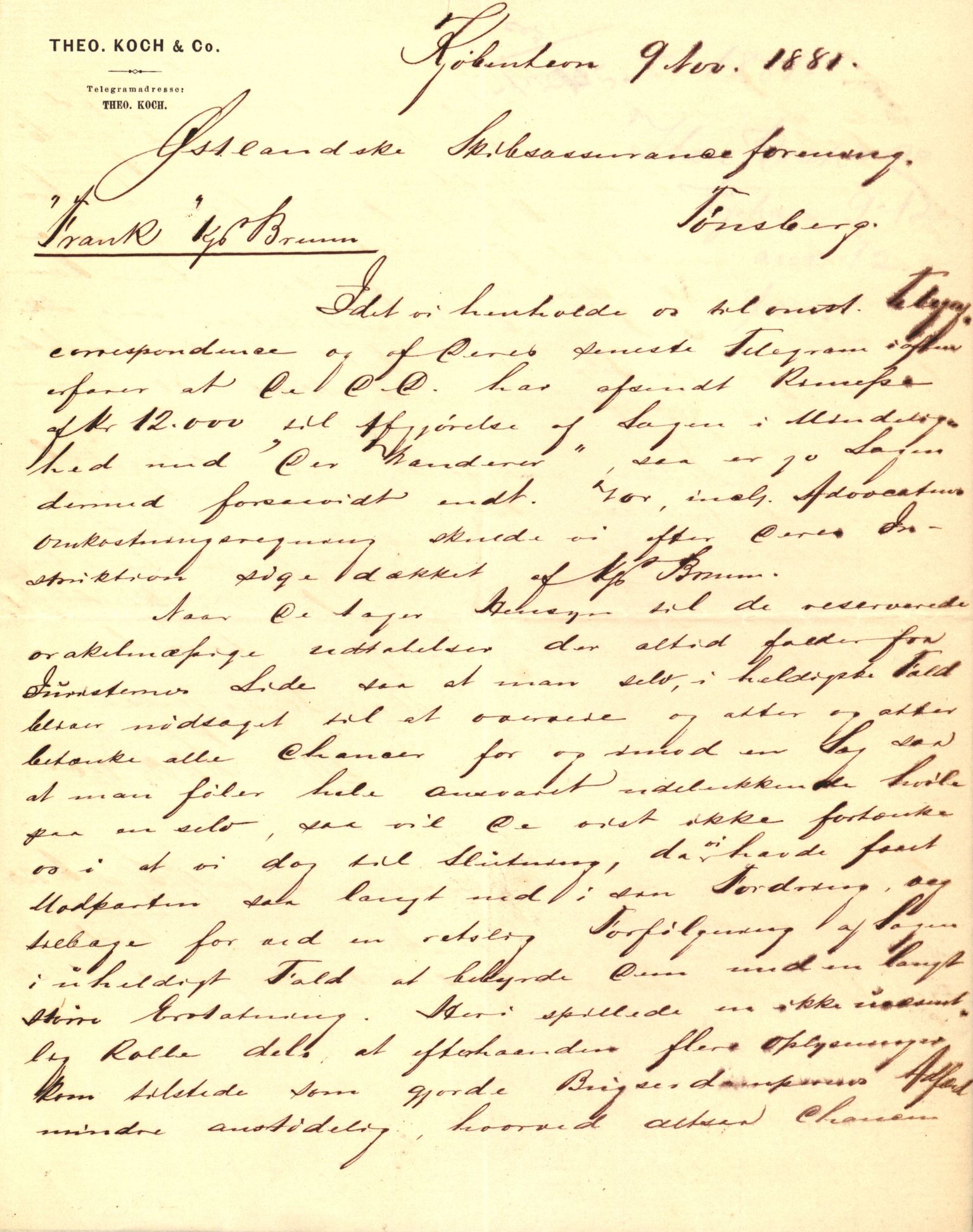 Pa 63 - Østlandske skibsassuranceforening, VEMU/A-1079/G/Ga/L0014/0004: Havaridokumenter / Bertrand, Frigga, Frank, Nordafjeld, 1881, p. 76