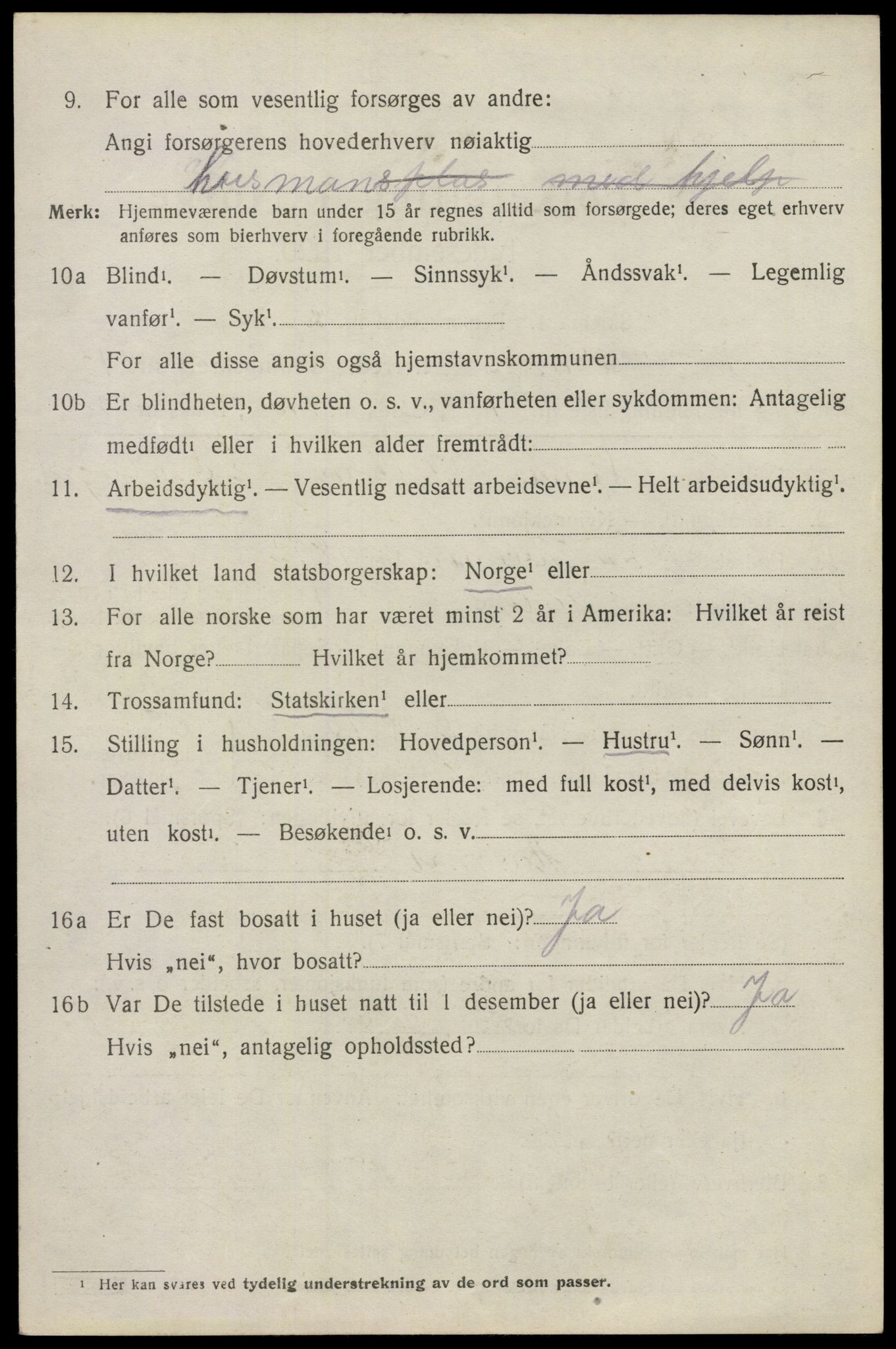 SAO, 1920 census for Høland, 1920, p. 12718