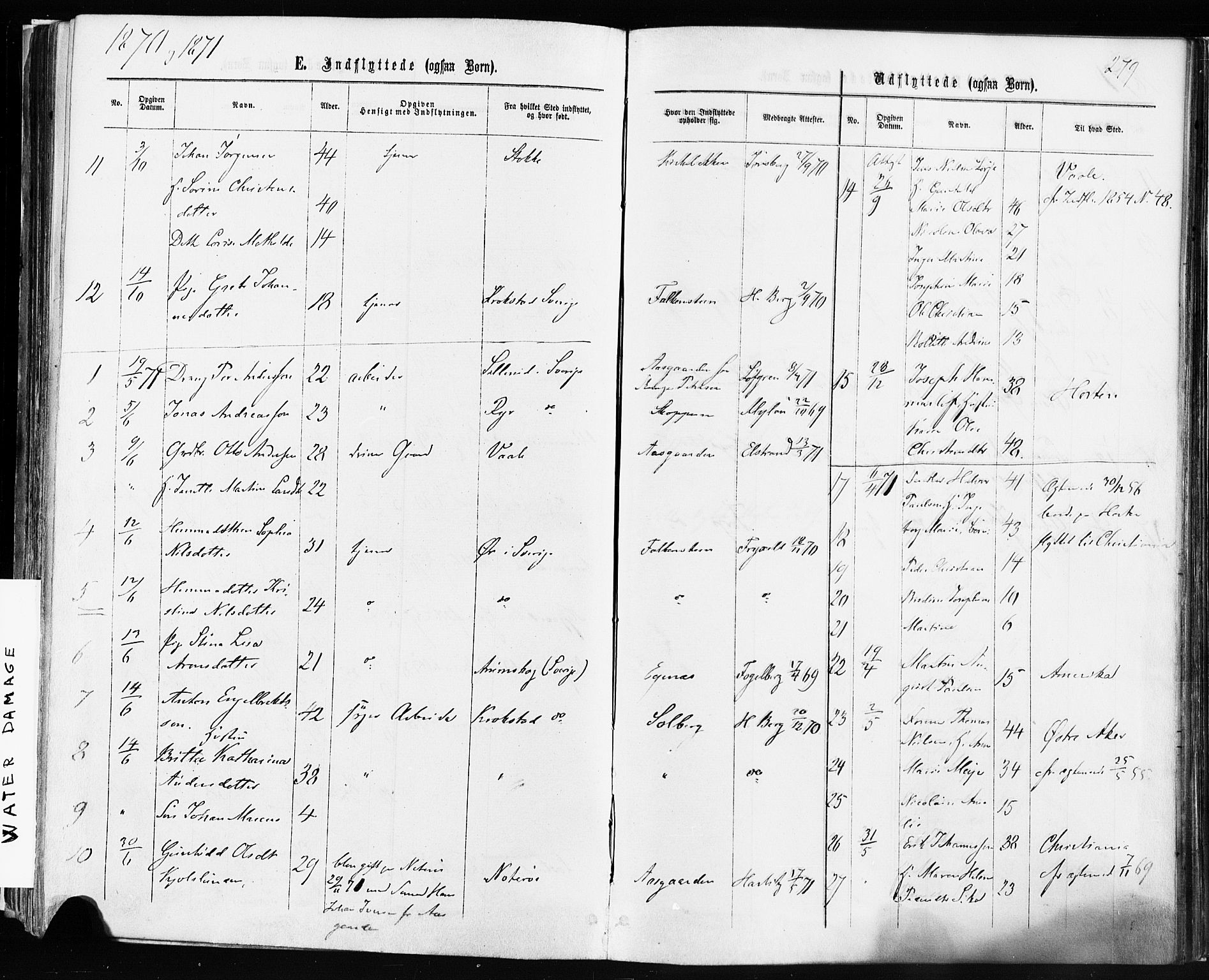 Borre kirkebøker, SAKO/A-338/F/Fa/L0008: Parish register (official) no. I 8, 1868-1877, p. 279