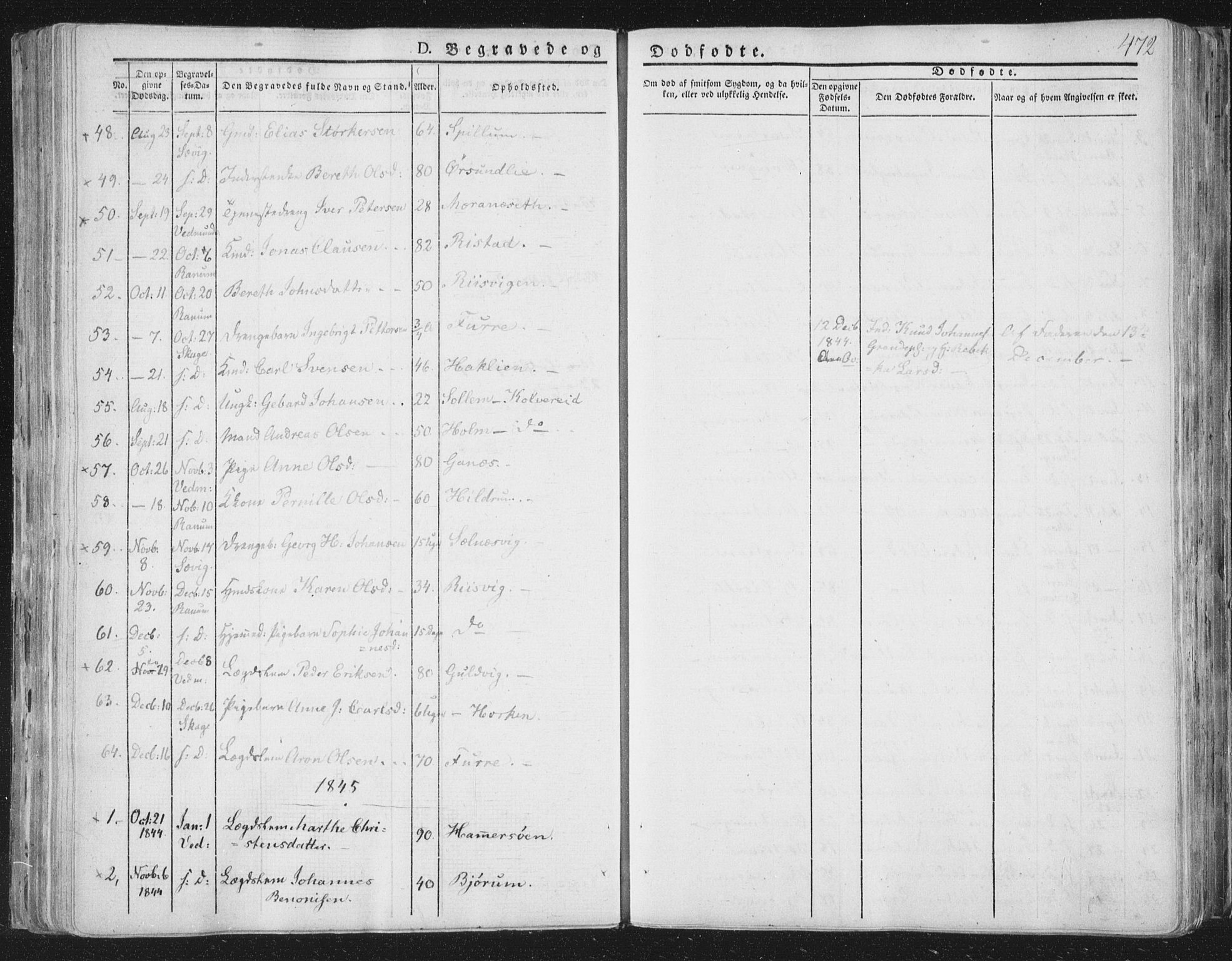 Ministerialprotokoller, klokkerbøker og fødselsregistre - Nord-Trøndelag, SAT/A-1458/764/L0552: Parish register (official) no. 764A07b, 1824-1865, p. 472