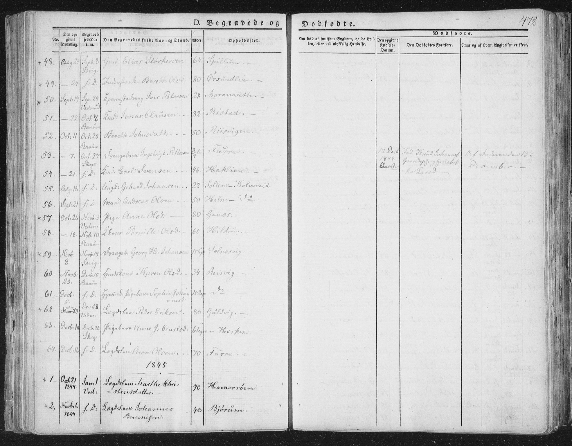 Ministerialprotokoller, klokkerbøker og fødselsregistre - Nord-Trøndelag, AV/SAT-A-1458/764/L0552: Parish register (official) no. 764A07b, 1824-1865, p. 472