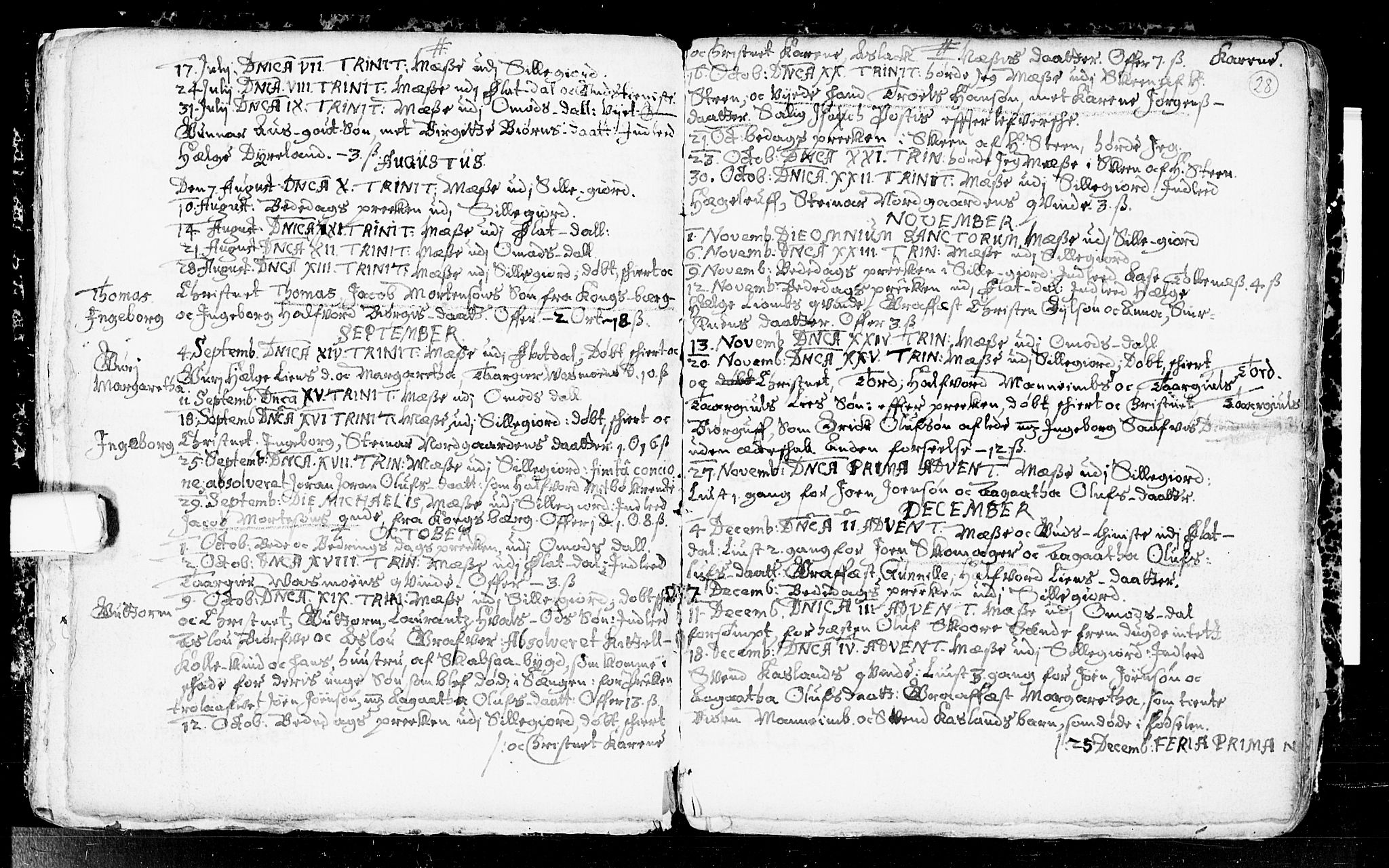 Seljord kirkebøker, SAKO/A-20/F/Fa/L0001: Parish register (official) no. I 1, 1654-1686, p. 28