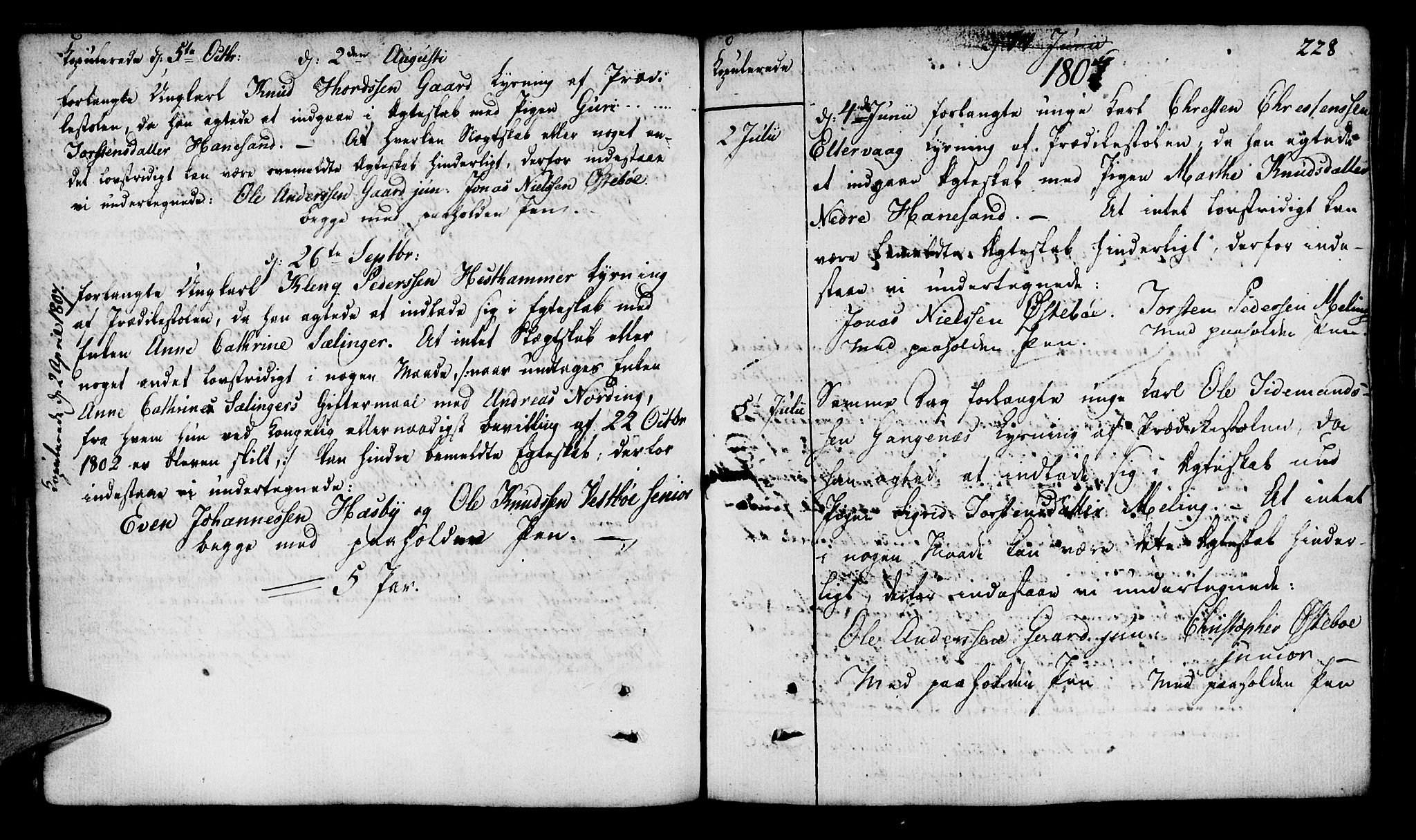 Finnøy sokneprestkontor, SAST/A-101825/H/Ha/Haa/L0005: Parish register (official) no. A 5, 1773-1816, p. 228