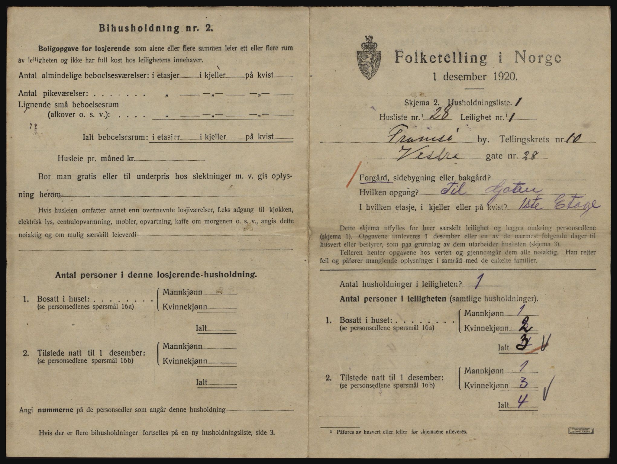 SATØ, 1920 census for Tromsø, 1920, p. 5281