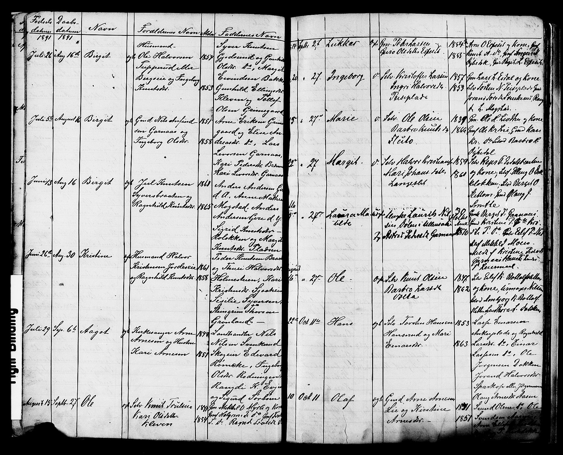 Nes kirkebøker, AV/SAKO-A-236/G/Ga/L0003: Parish register (copy) no. I 3, 1889-1909