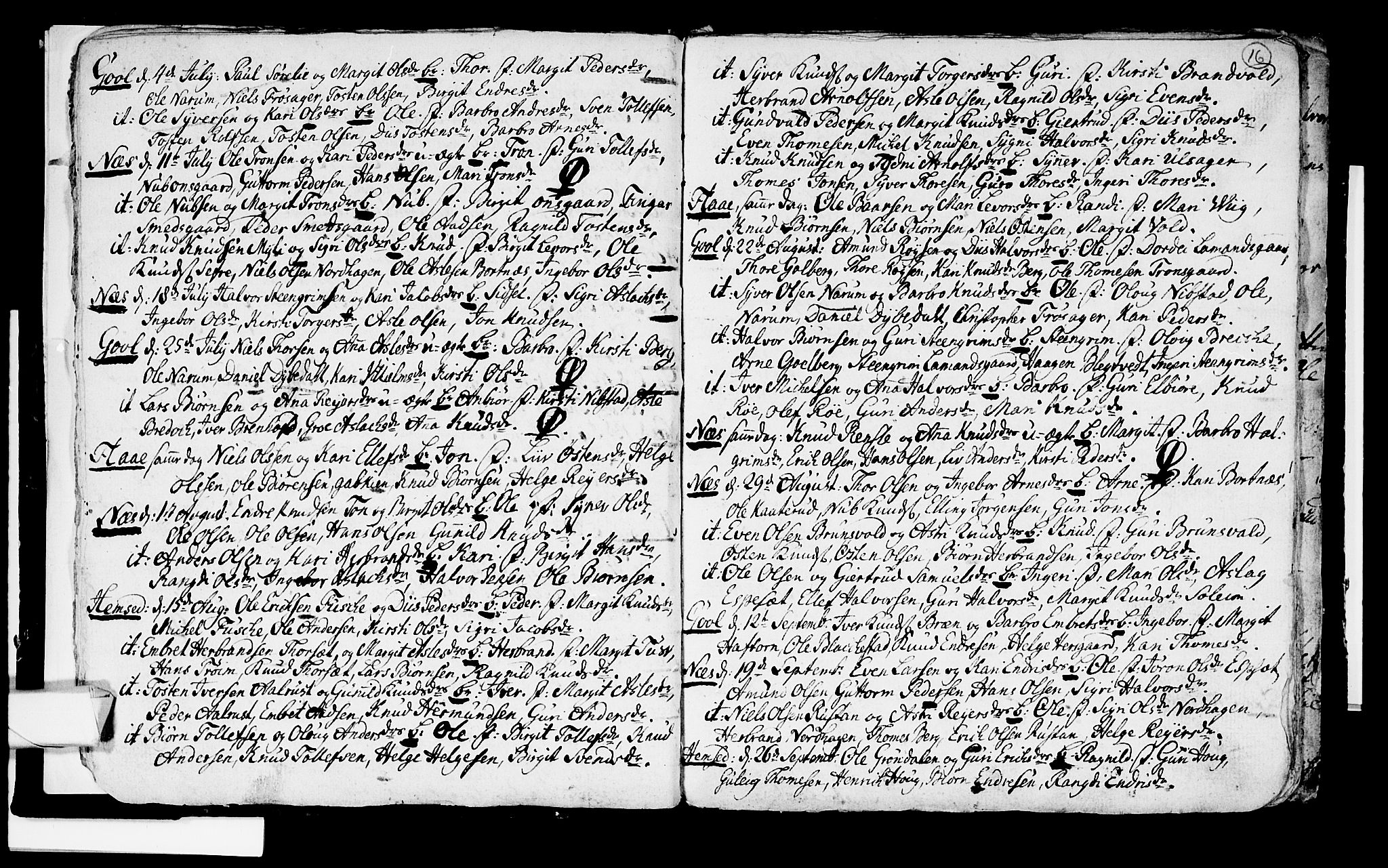Nes kirkebøker, SAKO/A-236/F/Fa/L0003: Parish register (official) no. 3, 1760-1764, p. 16