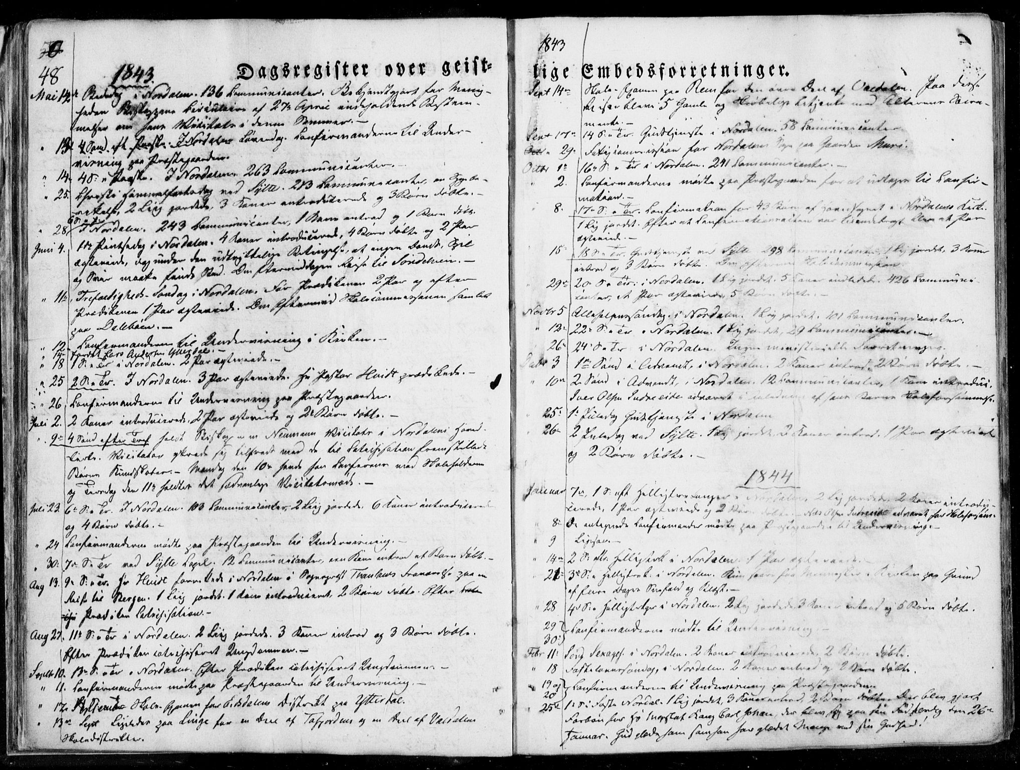 Ministerialprotokoller, klokkerbøker og fødselsregistre - Møre og Romsdal, SAT/A-1454/519/L0247: Parish register (official) no. 519A06, 1827-1846, p. 48
