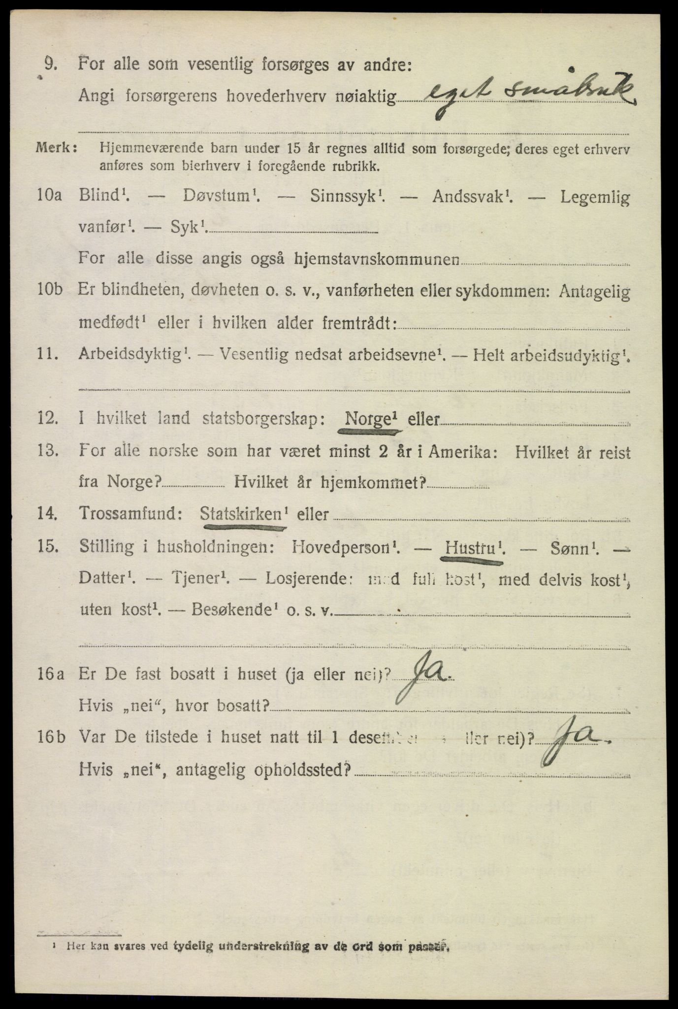 SAH, 1920 census for Våler (Hedmark), 1920, p. 1860