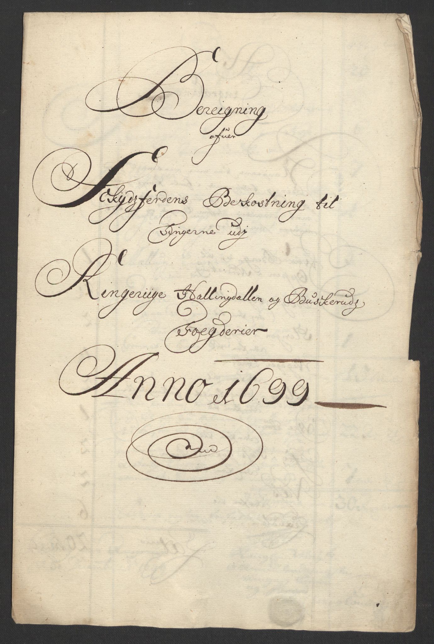 Rentekammeret inntil 1814, Reviderte regnskaper, Fogderegnskap, RA/EA-4092/R22/L1456: Fogderegnskap Ringerike, Hallingdal og Buskerud, 1699, p. 343