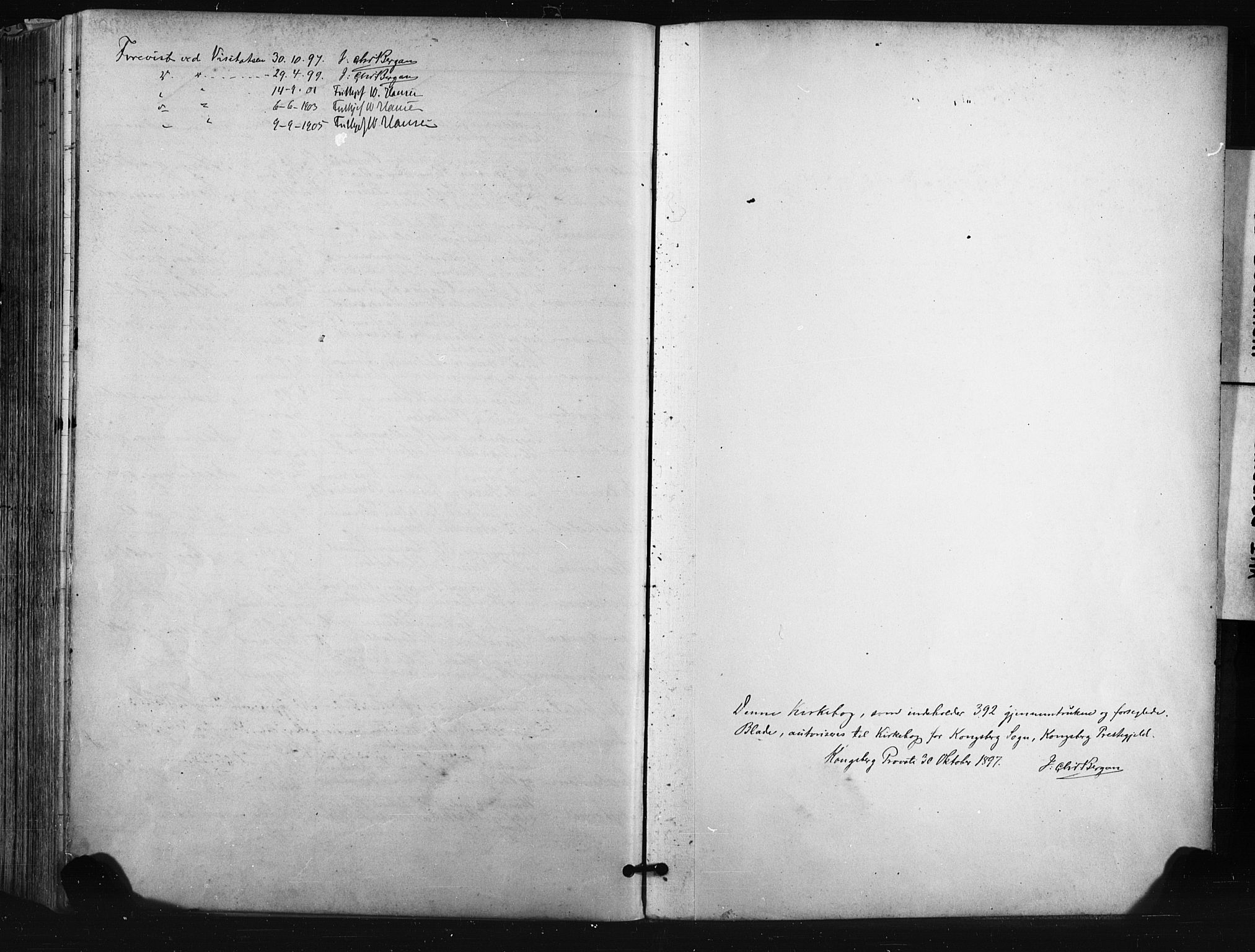 Kongsberg kirkebøker, AV/SAKO-A-22/F/Fb/L0003: Parish register (official) no. II 3, 1896-1905