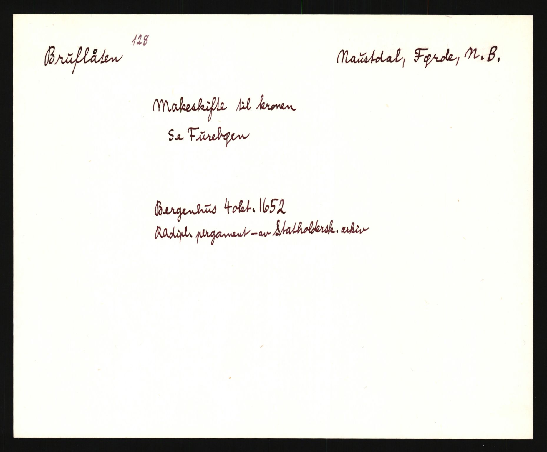 Riksarkivets diplomsamling, AV/RA-EA-5965/F35/F35e/L0030: Registreringssedler Sogn og Fjordane, 1400-1700, p. 407