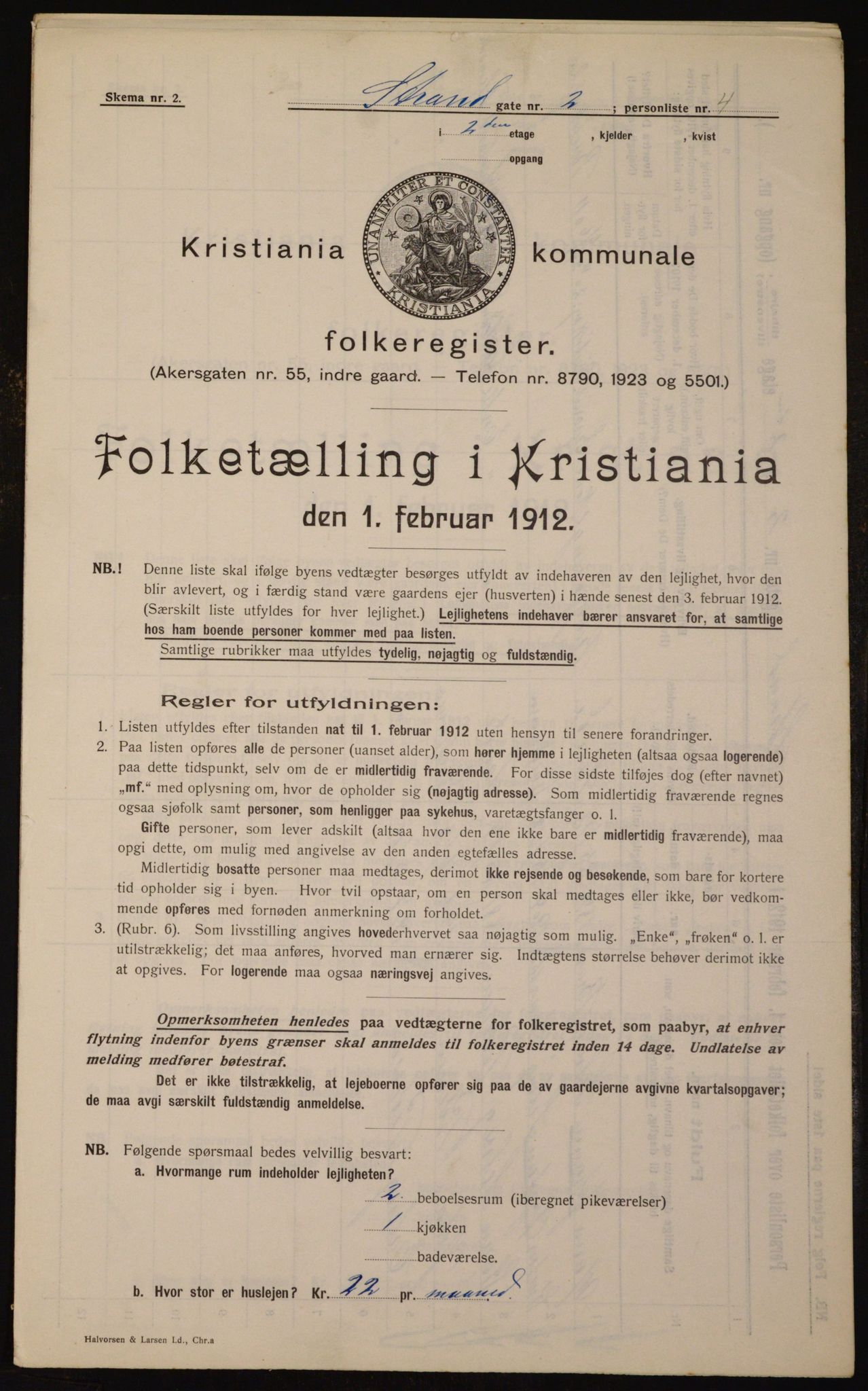 OBA, Municipal Census 1912 for Kristiania, 1912, p. 103683