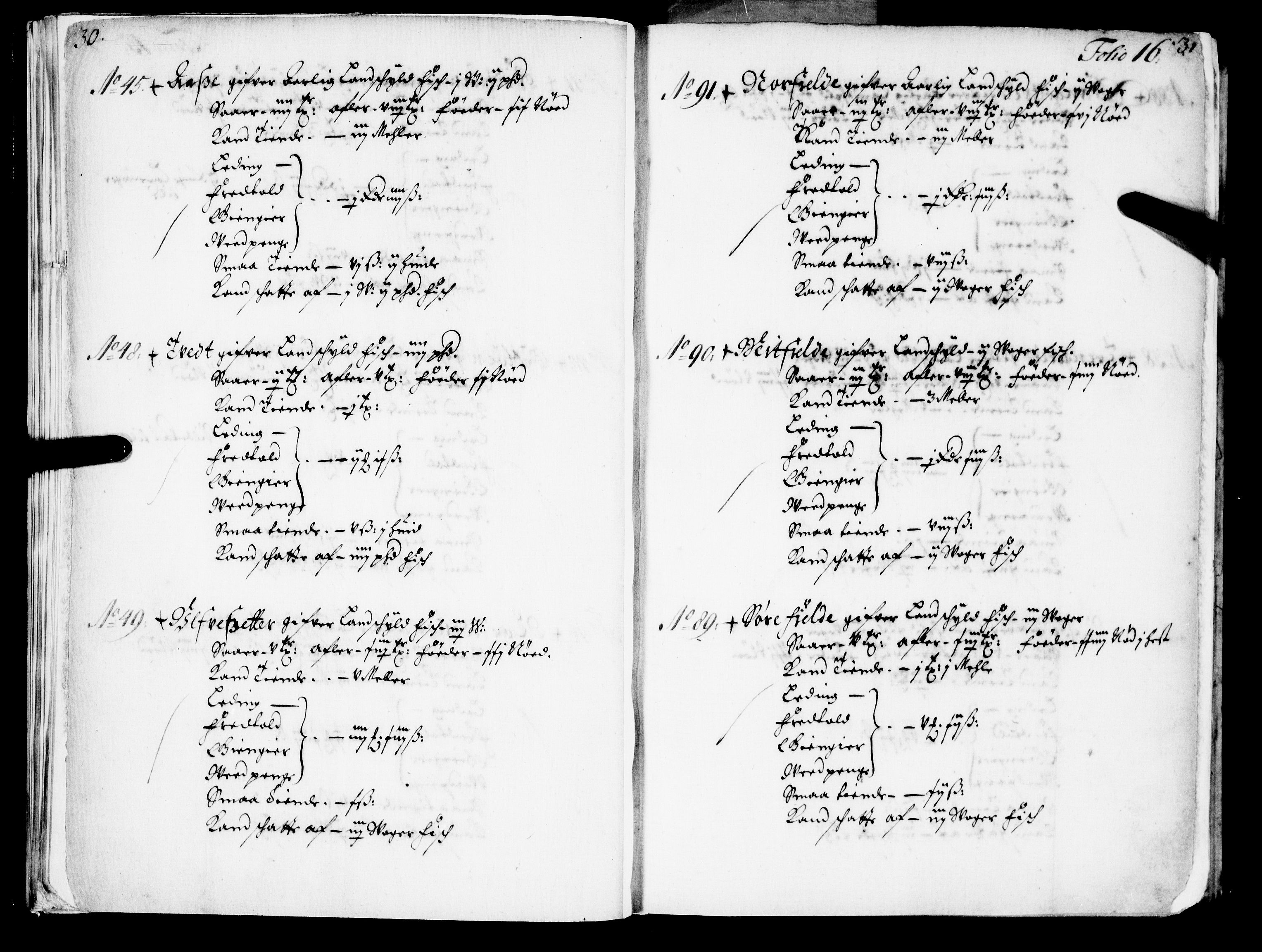 Rentekammeret inntil 1814, Realistisk ordnet avdeling, AV/RA-EA-4070/N/Nb/Nba/L0039: Nordhordland fogderi, 1667, p. 15b-16a