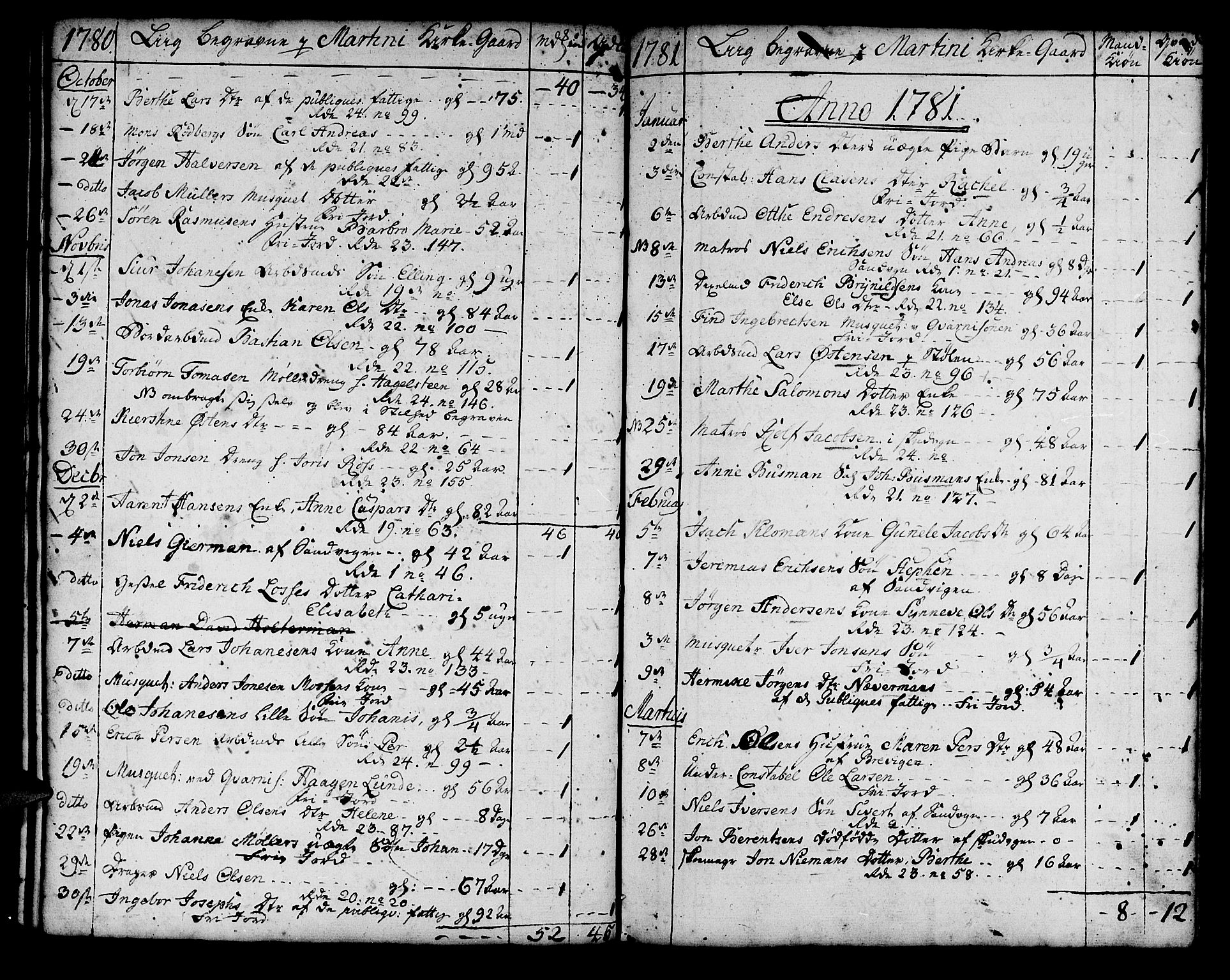 Korskirken sokneprestembete, SAB/A-76101/H/Haa/L0011: Parish register (official) no. A 11, 1731-1785, p. 114