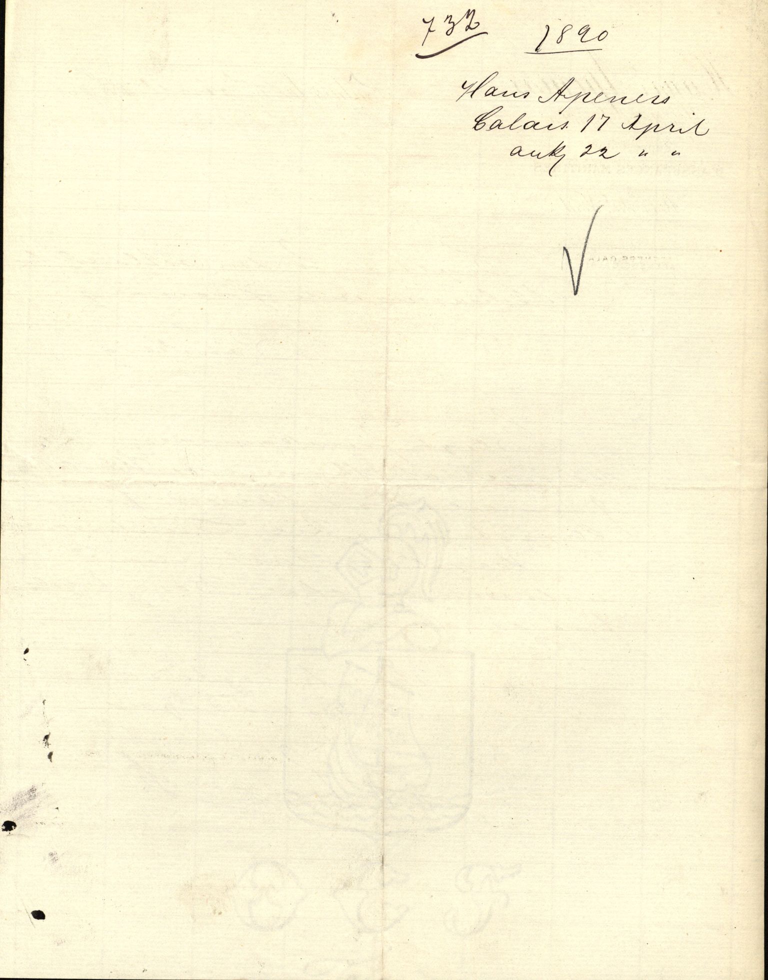 Pa 63 - Østlandske skibsassuranceforening, VEMU/A-1079/G/Ga/L0025/0004: Havaridokumenter / Imanuel, Hefhi, Guldregn, Haabet, Harald, Windsor, 1890, p. 109