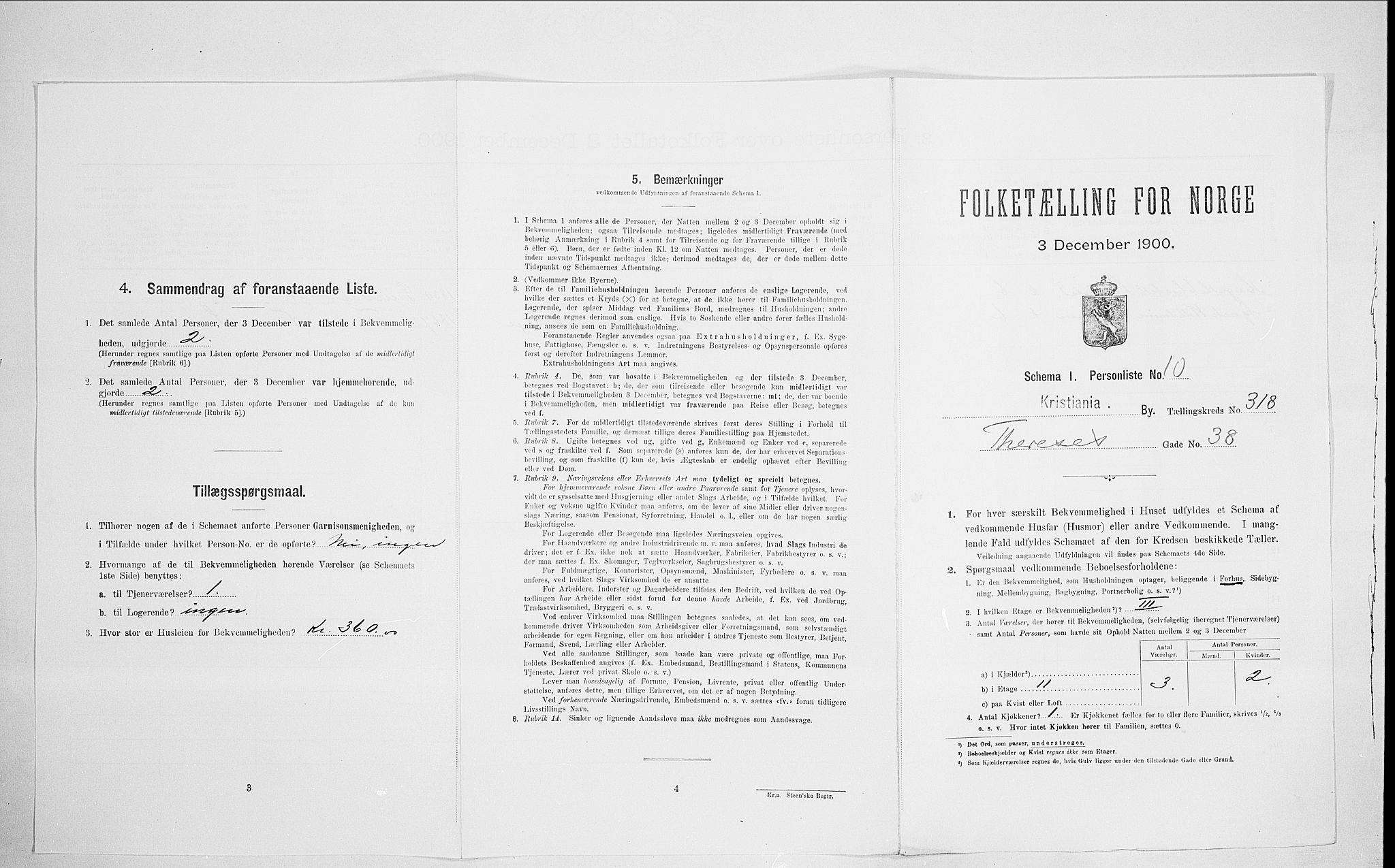 SAO, 1900 census for Kristiania, 1900, p. 97207