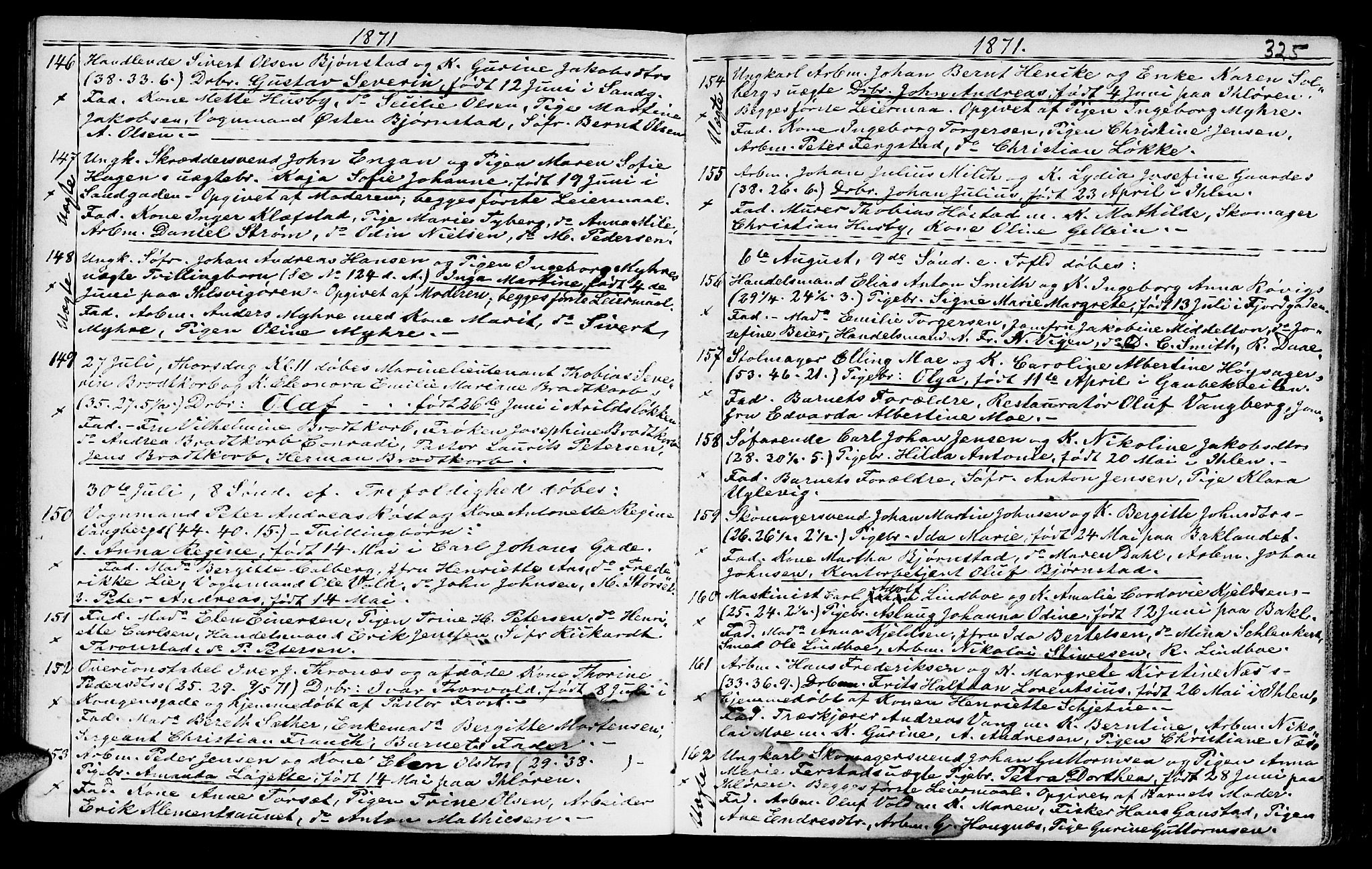 Ministerialprotokoller, klokkerbøker og fødselsregistre - Sør-Trøndelag, SAT/A-1456/602/L0140: Parish register (copy) no. 602C08, 1864-1872, p. 324-325