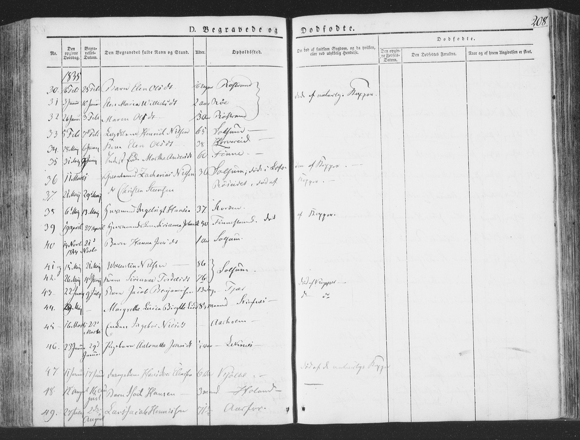 Ministerialprotokoller, klokkerbøker og fødselsregistre - Nord-Trøndelag, AV/SAT-A-1458/780/L0639: Parish register (official) no. 780A04, 1830-1844, p. 208