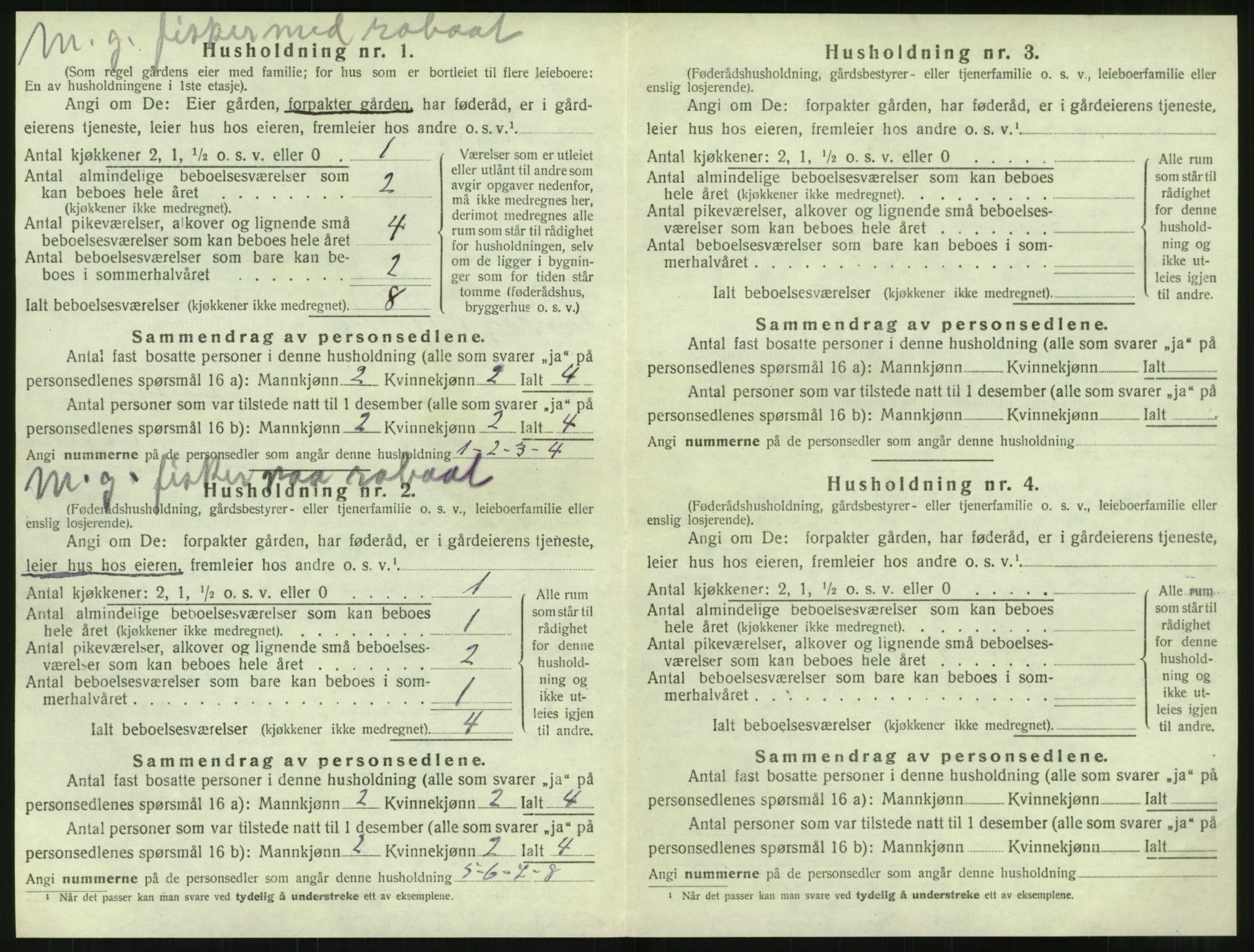 SAT, 1920 census for Tjøtta, 1920, p. 106