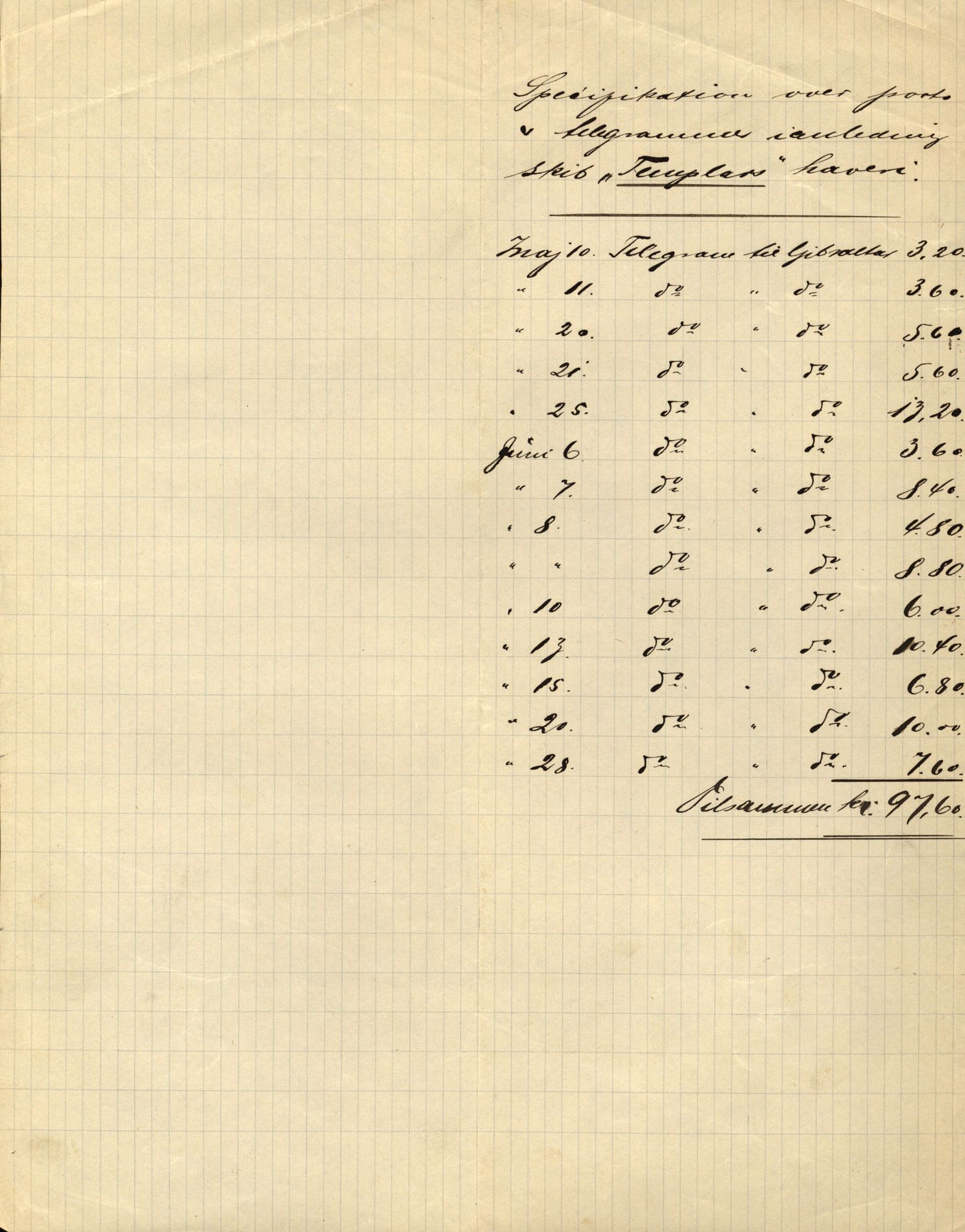 Pa 63 - Østlandske skibsassuranceforening, VEMU/A-1079/G/Ga/L0020/0003: Havaridokumenter / Anton, Diamant, Templar, Finn, Eliezer, Arctic, 1887, p. 238