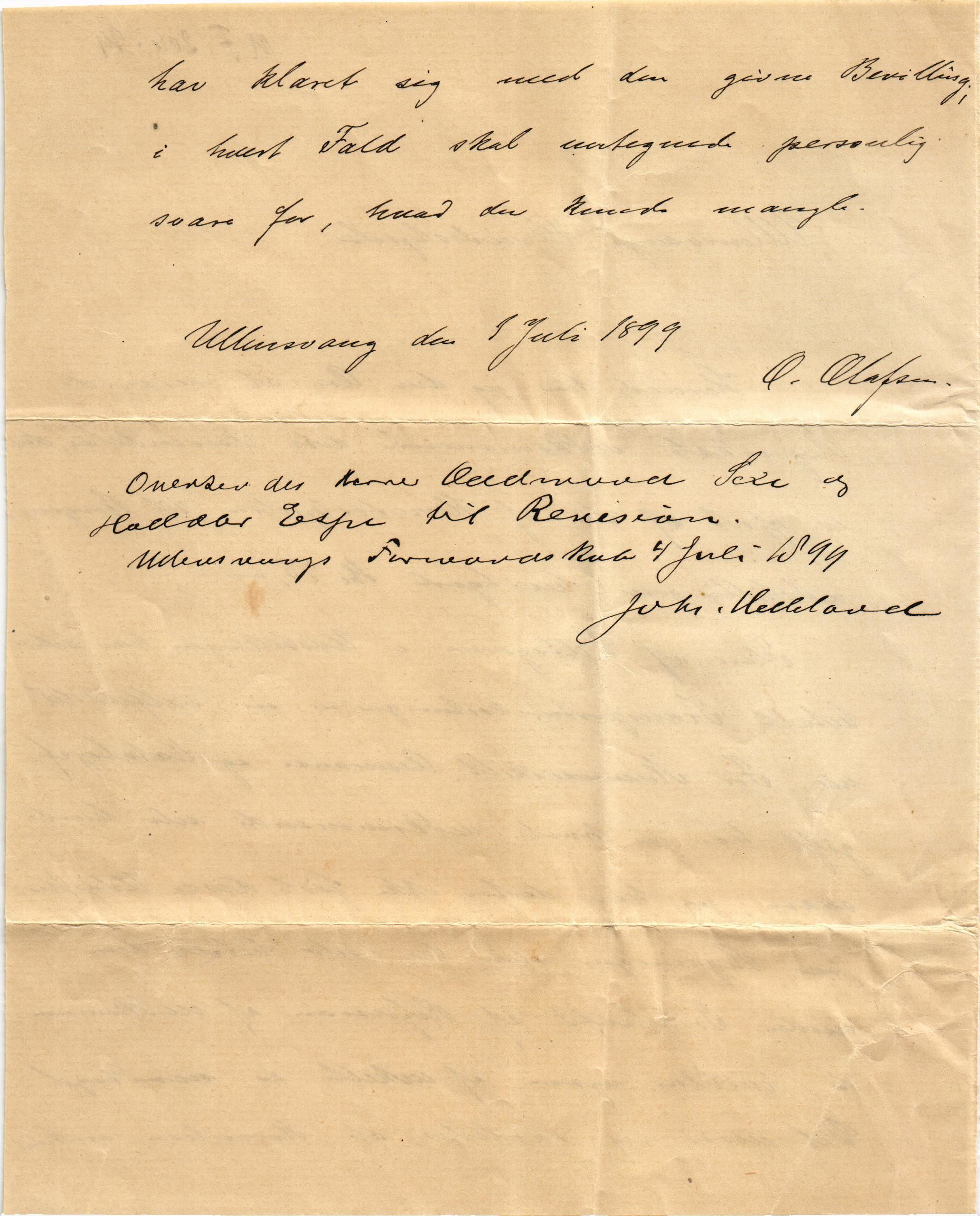 Ullensvang herad. Formannskapet , IKAH/1231b-021/E/Ea/L0009/0002: Emneordna, sideordna korrespondanse  / Rekneskap for utgifter til Bergenutstillingen , 1898-1899, p. 4