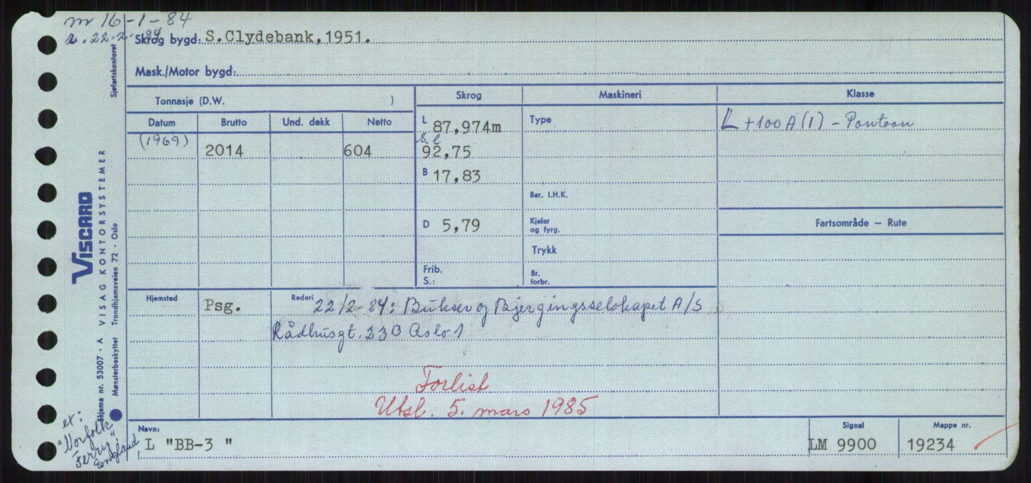 Sjøfartsdirektoratet med forløpere, Skipsmålingen, AV/RA-S-1627/H/Hd/L0003: Fartøy, B-Bev, p. 13