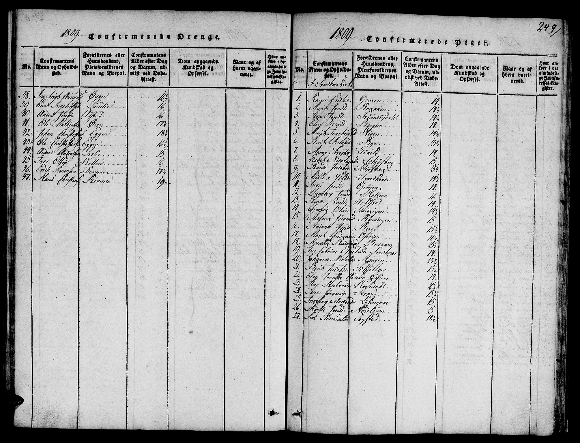 Ministerialprotokoller, klokkerbøker og fødselsregistre - Sør-Trøndelag, SAT/A-1456/668/L0803: Parish register (official) no. 668A03, 1800-1826, p. 249