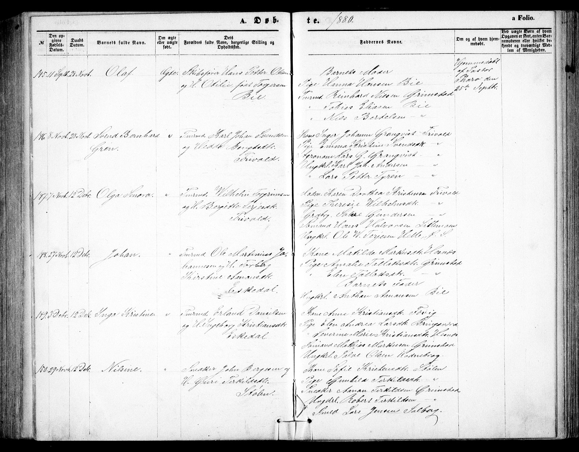 Fjære sokneprestkontor, AV/SAK-1111-0011/F/Fb/L0010: Parish register (copy) no. B 10, 1871-1880, p. 292