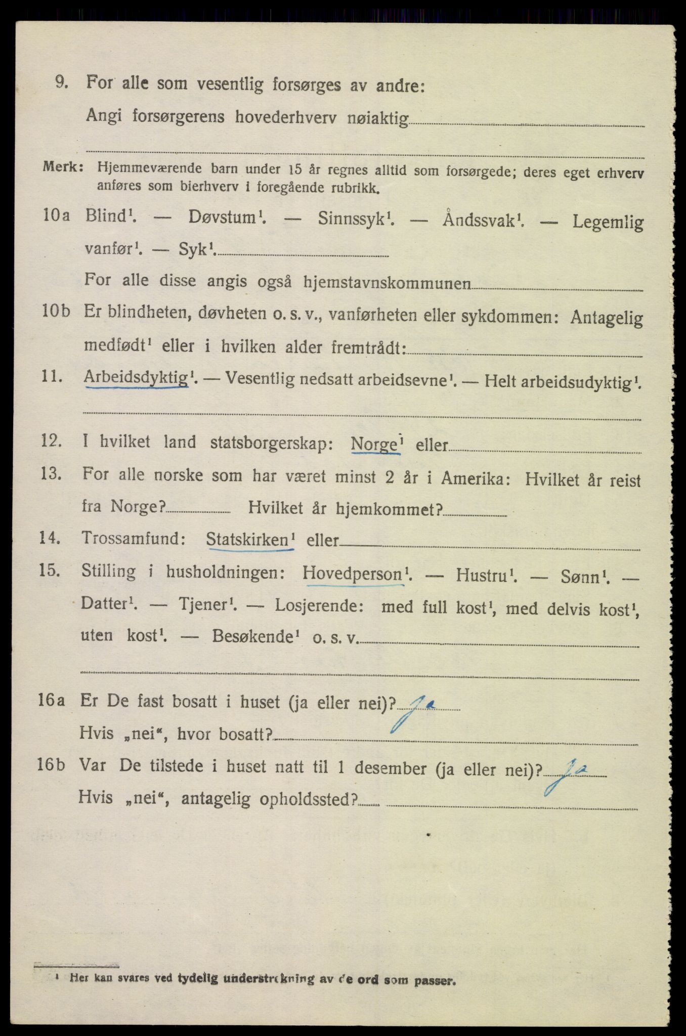 SAK, 1920 census for Greipstad, 1920, p. 2107