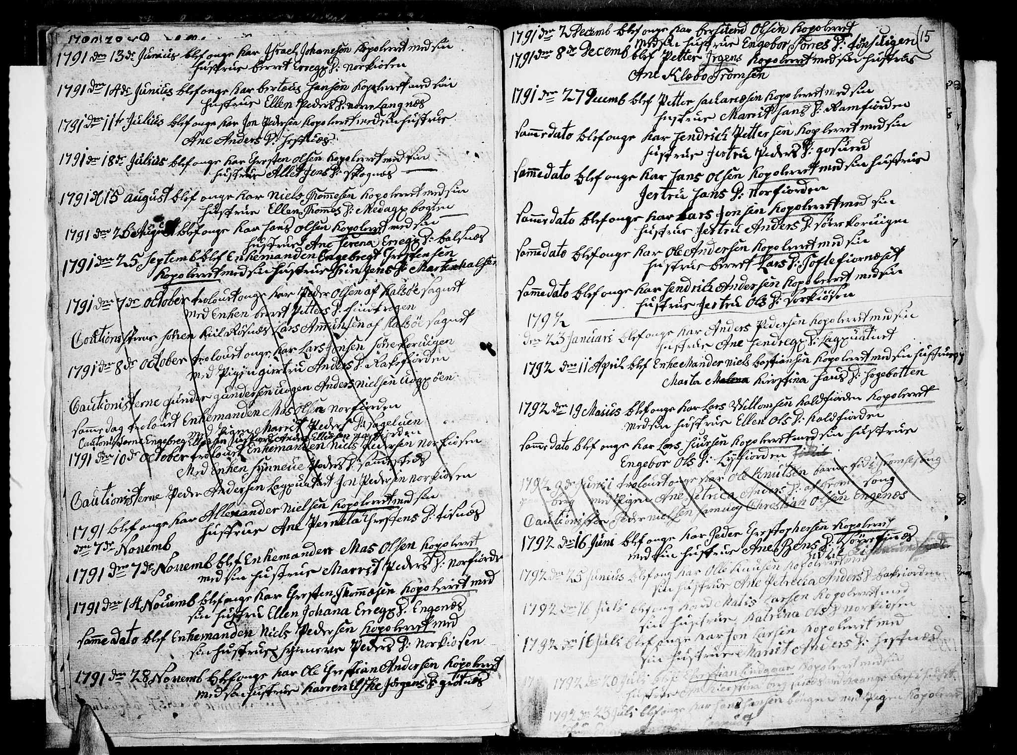 Tromsø sokneprestkontor/stiftsprosti/domprosti, AV/SATØ-S-1343/G/Ga/L0004kirke: Parish register (official) no. 4, 1787-1795, p. 15