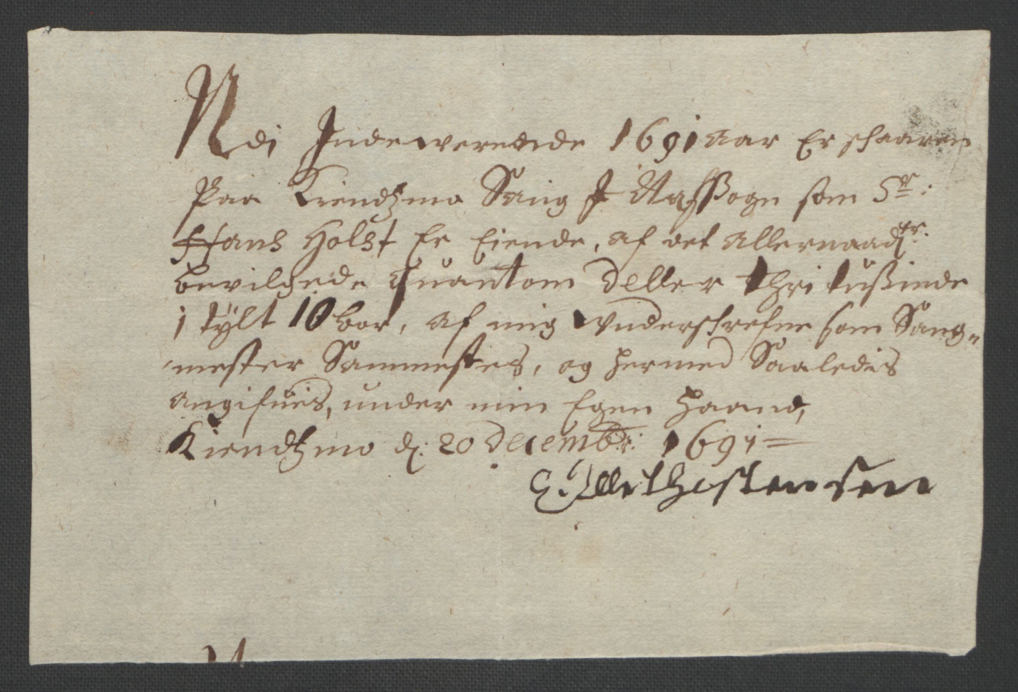 Rentekammeret inntil 1814, Reviderte regnskaper, Fogderegnskap, AV/RA-EA-4092/R12/L0703: Fogderegnskap Øvre Romerike, 1691, p. 218