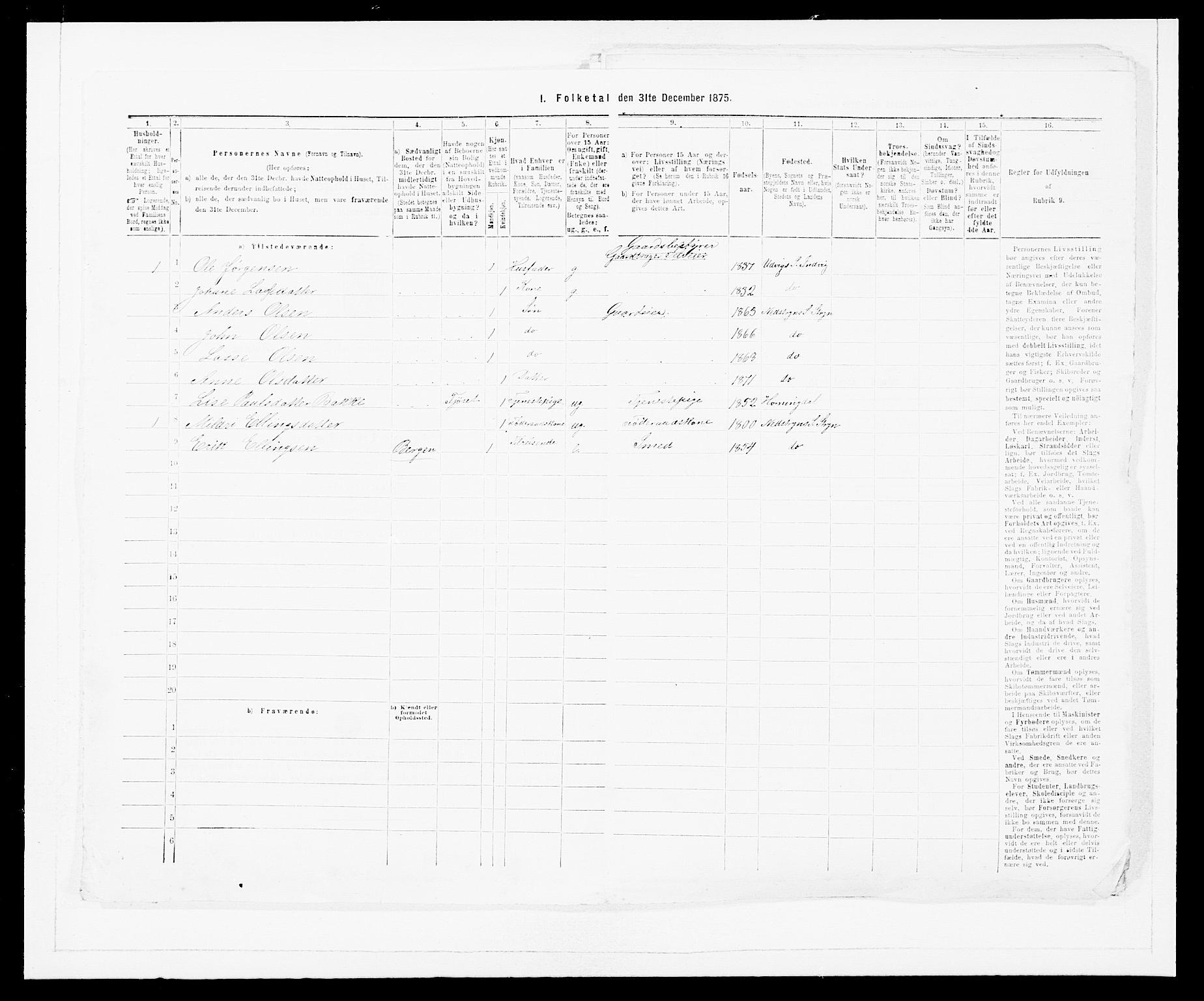 SAB, 1875 Census for 1448P Stryn, 1875, p. 37