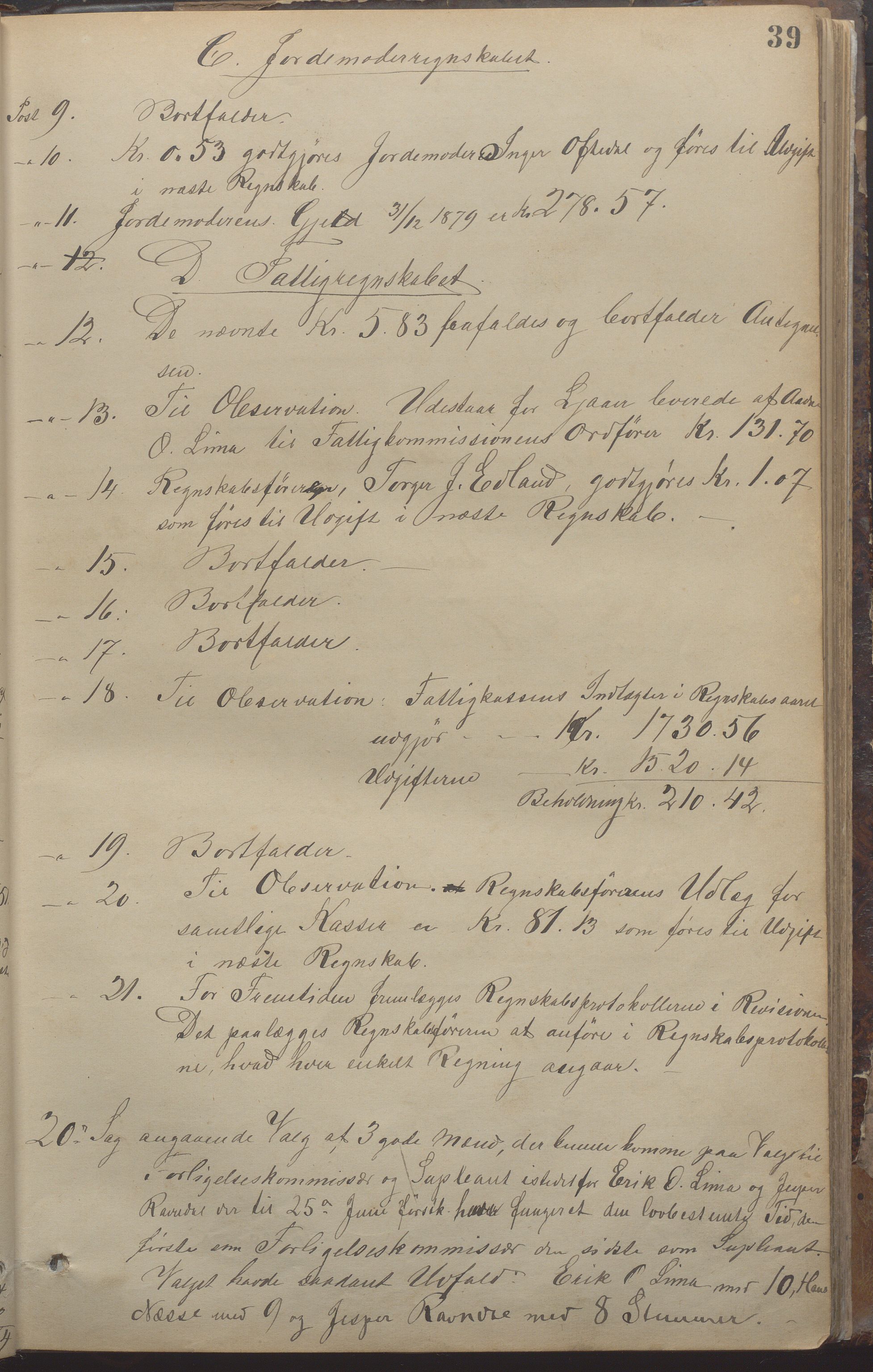 Gjesdal kommune - Formannskapet, IKAR/K-101383/A/Aa/L0002: Møtebok, 1875-1895, p. 39a
