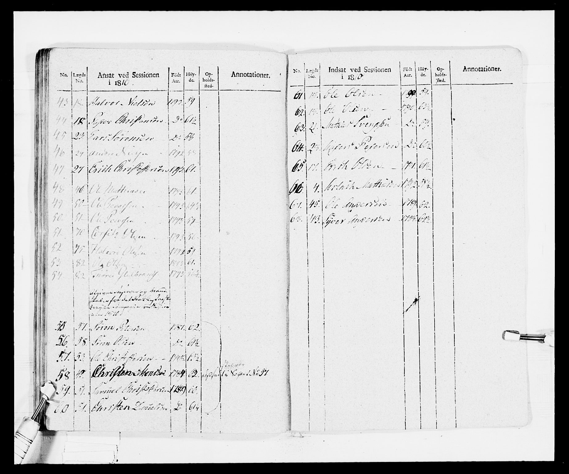 Generalitets- og kommissariatskollegiet, Det kongelige norske kommissariatskollegium, AV/RA-EA-5420/E/Eh/L0030b: Sønnafjelske gevorbne infanteriregiment, 1810, p. 208