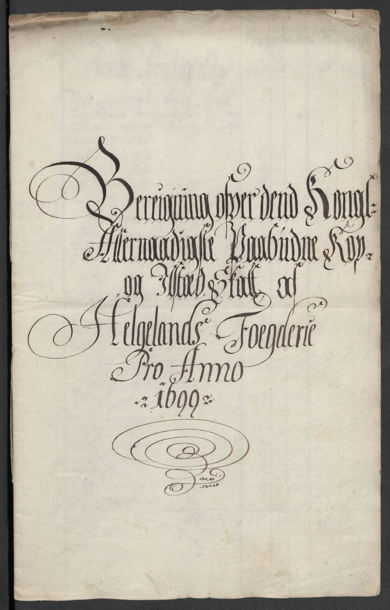 Rentekammeret inntil 1814, Reviderte regnskaper, Fogderegnskap, RA/EA-4092/R65/L4507: Fogderegnskap Helgeland, 1699-1701, p. 122