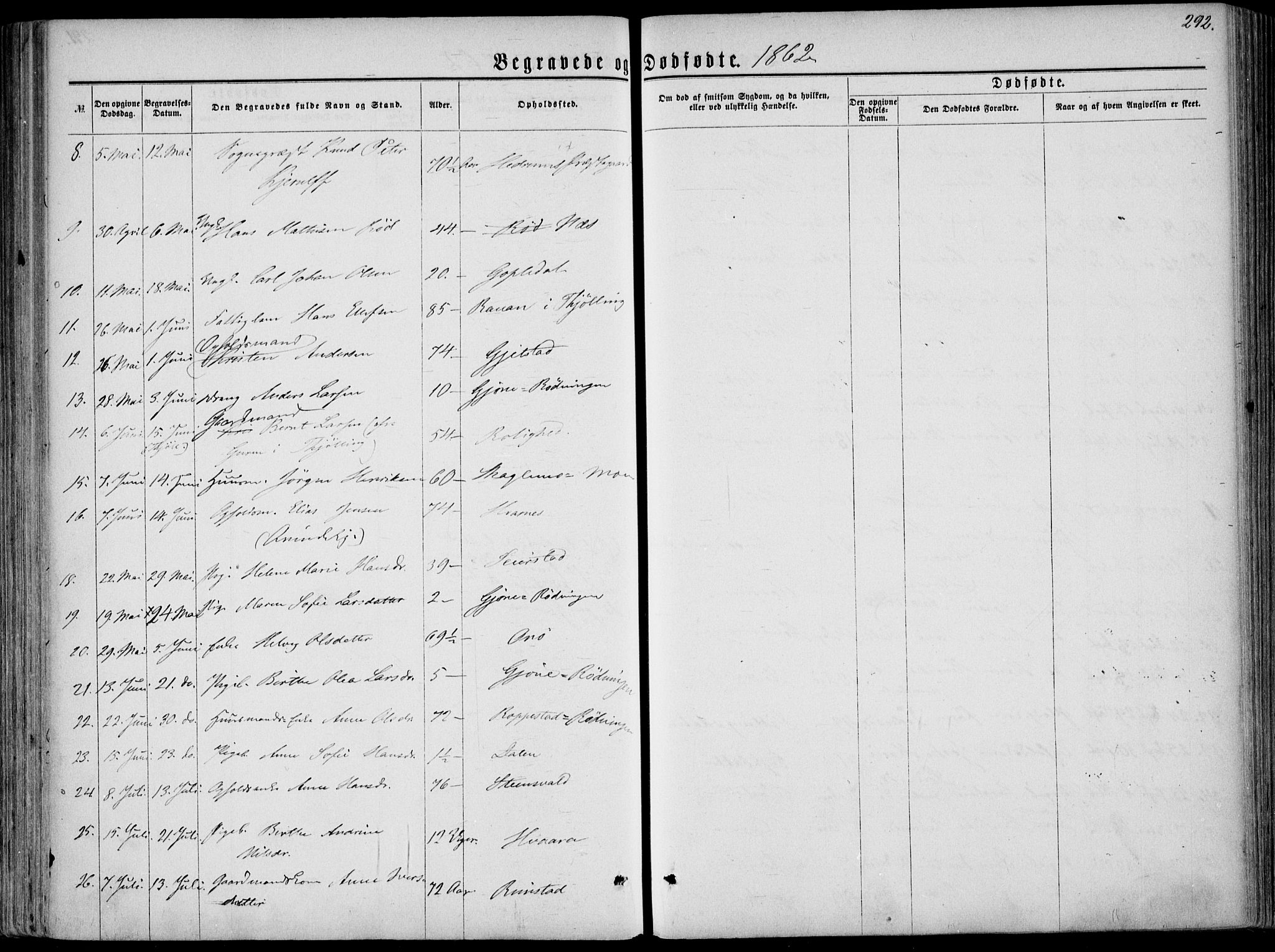 Hedrum kirkebøker, AV/SAKO-A-344/F/Fa/L0007: Parish register (official) no. I 7, 1857-1868, p. 292