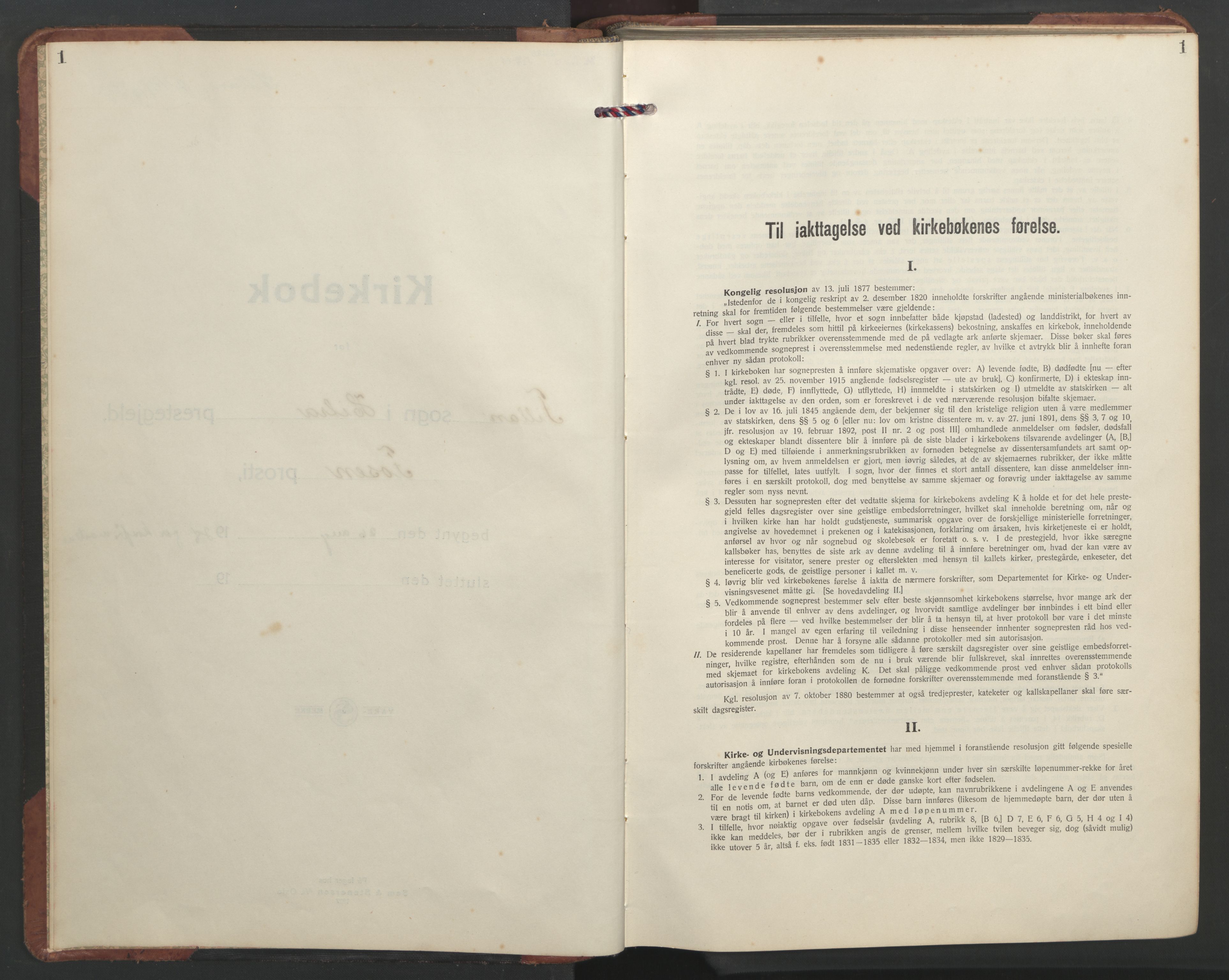 Ministerialprotokoller, klokkerbøker og fødselsregistre - Sør-Trøndelag, AV/SAT-A-1456/637/L0564: Parish register (copy) no. 637C05, 1928-1968, p. 1