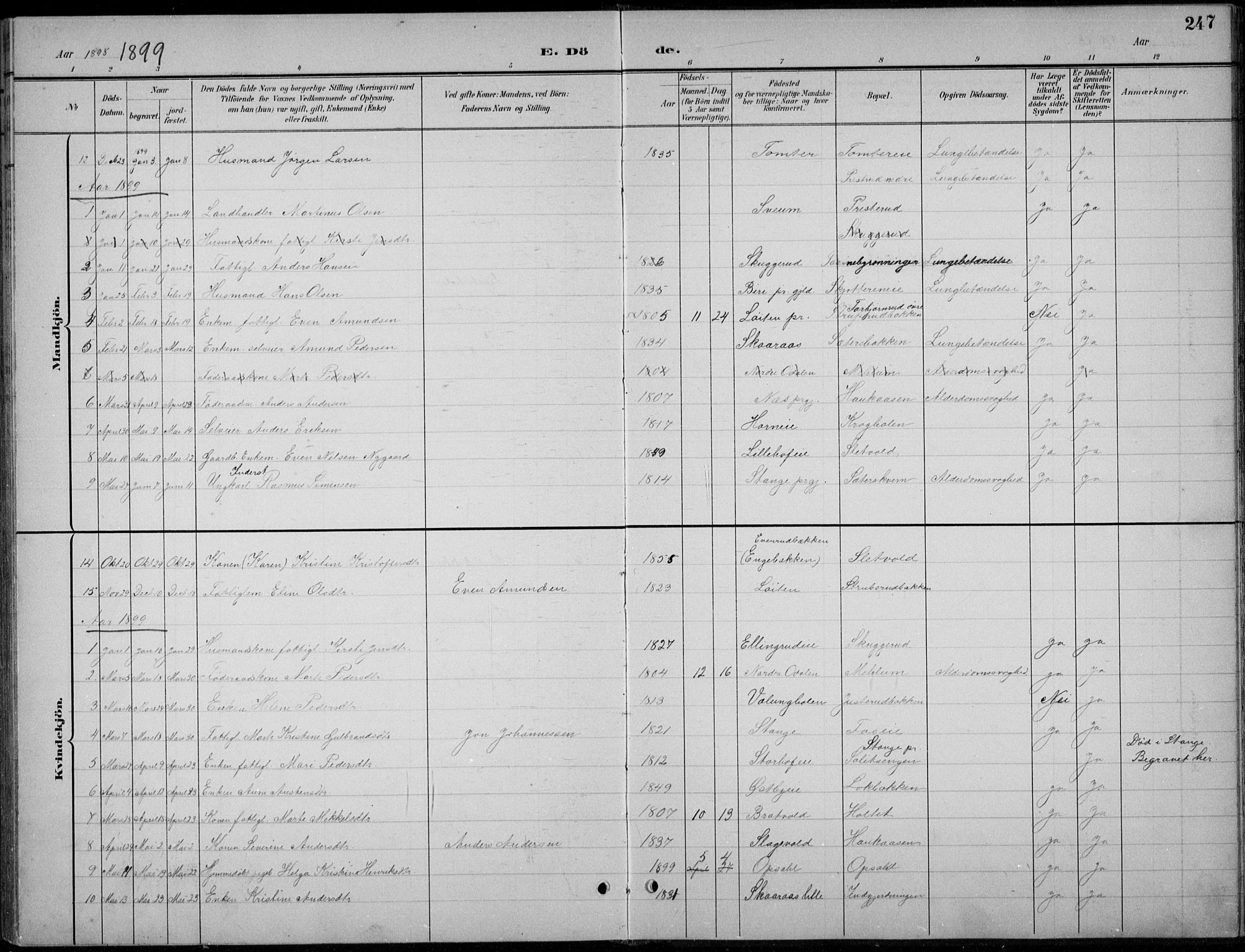 Romedal prestekontor, AV/SAH-PREST-004/L/L0013: Parish register (copy) no. 13, 1896-1937, p. 247