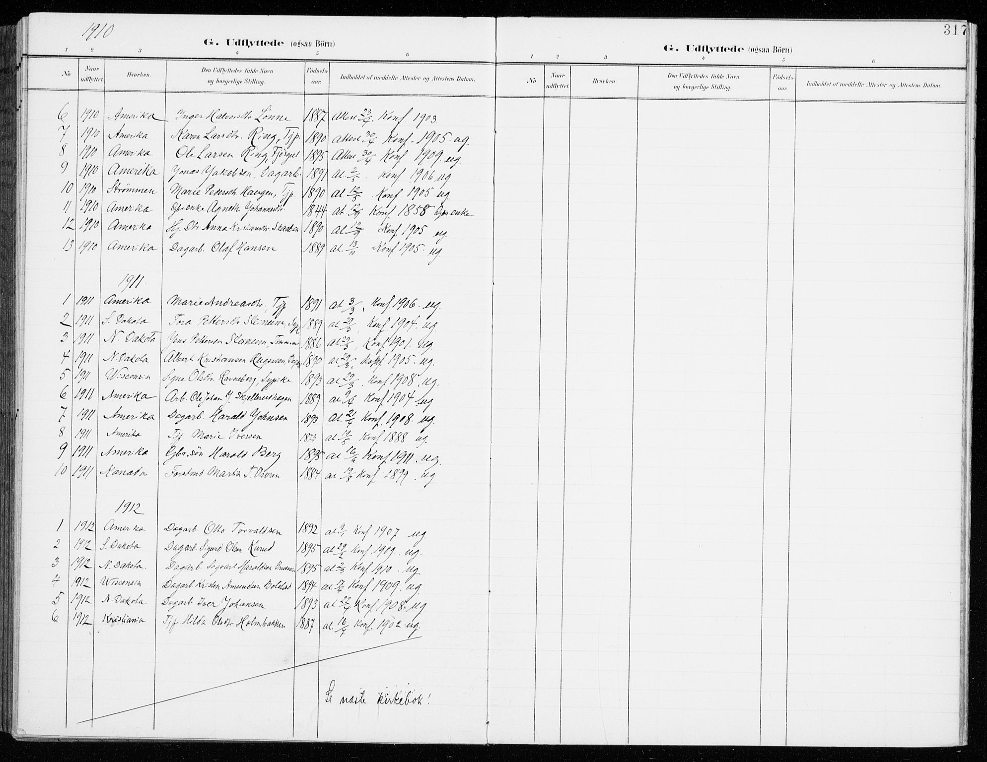 Fåberg prestekontor, SAH/PREST-086/H/Ha/Haa/L0011: Parish register (official) no. 11, 1899-1913, p. 317