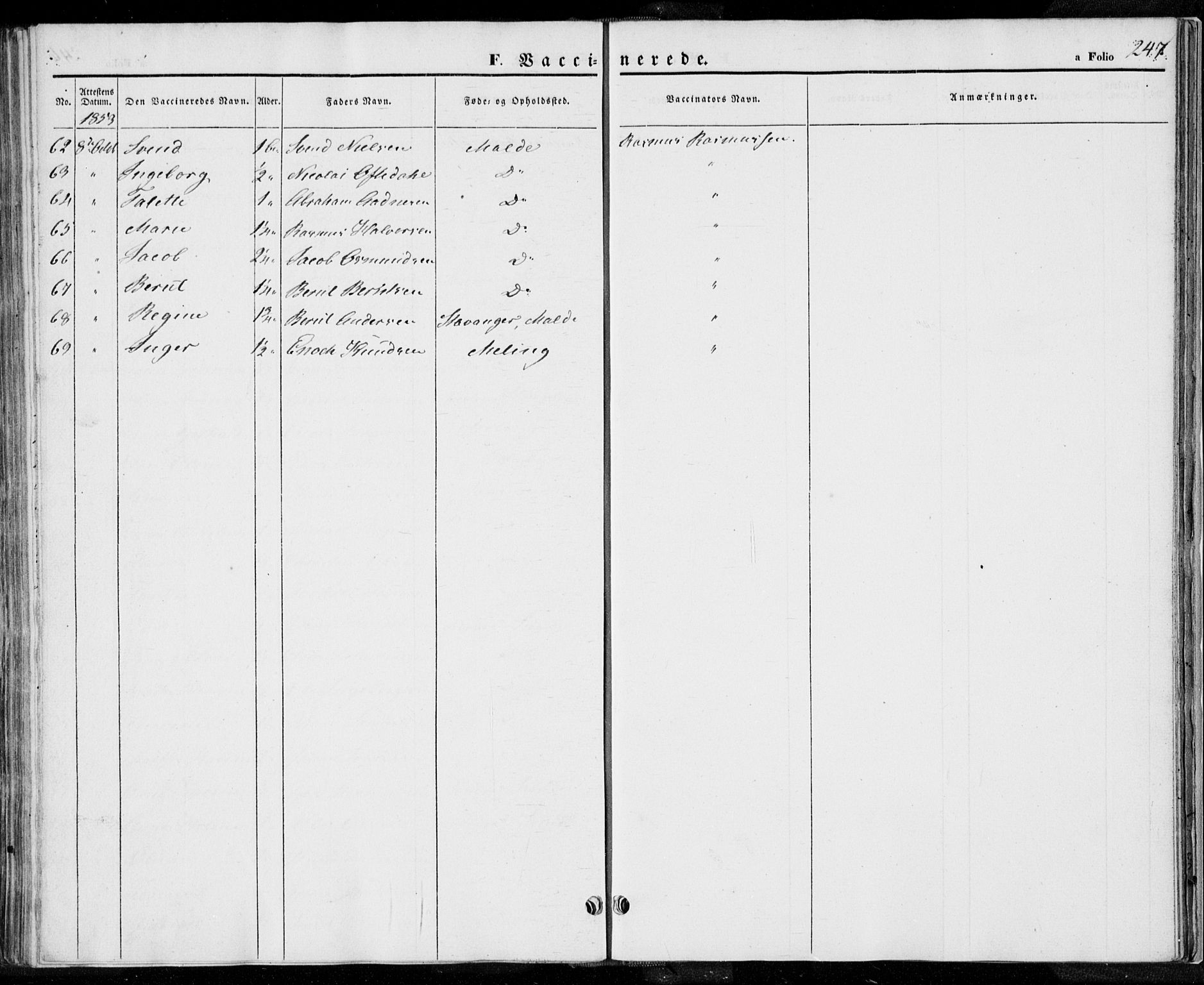 Håland sokneprestkontor, AV/SAST-A-101802/001/30BA/L0006: Parish register (official) no. A 6, 1842-1853, p. 247