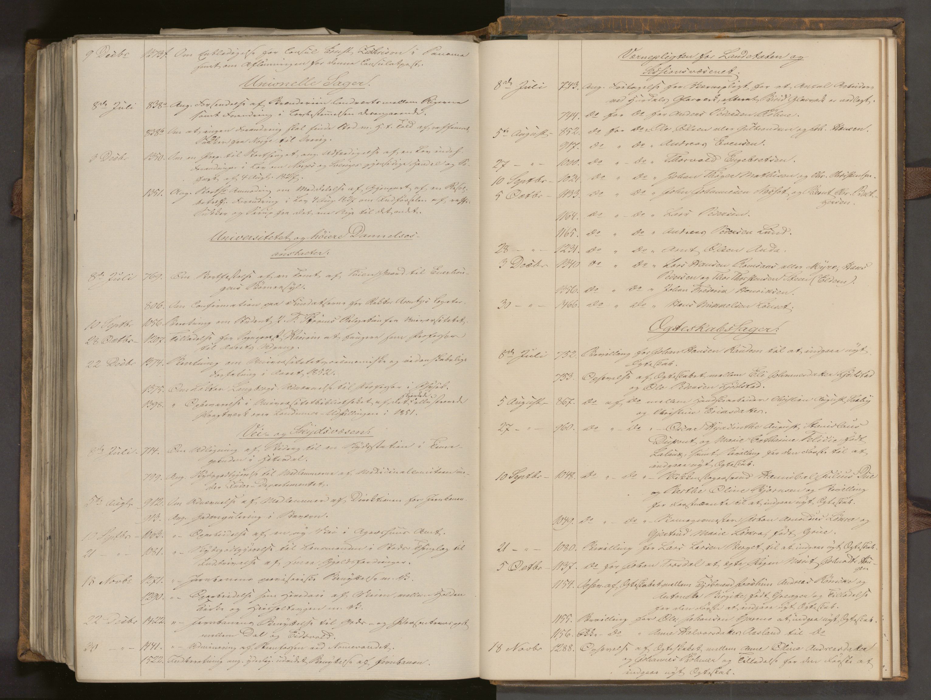 Statsrådssekretariatet, RA/S-1001/A/Ab/L0078: Kgl. res. 2. halvår, 1853