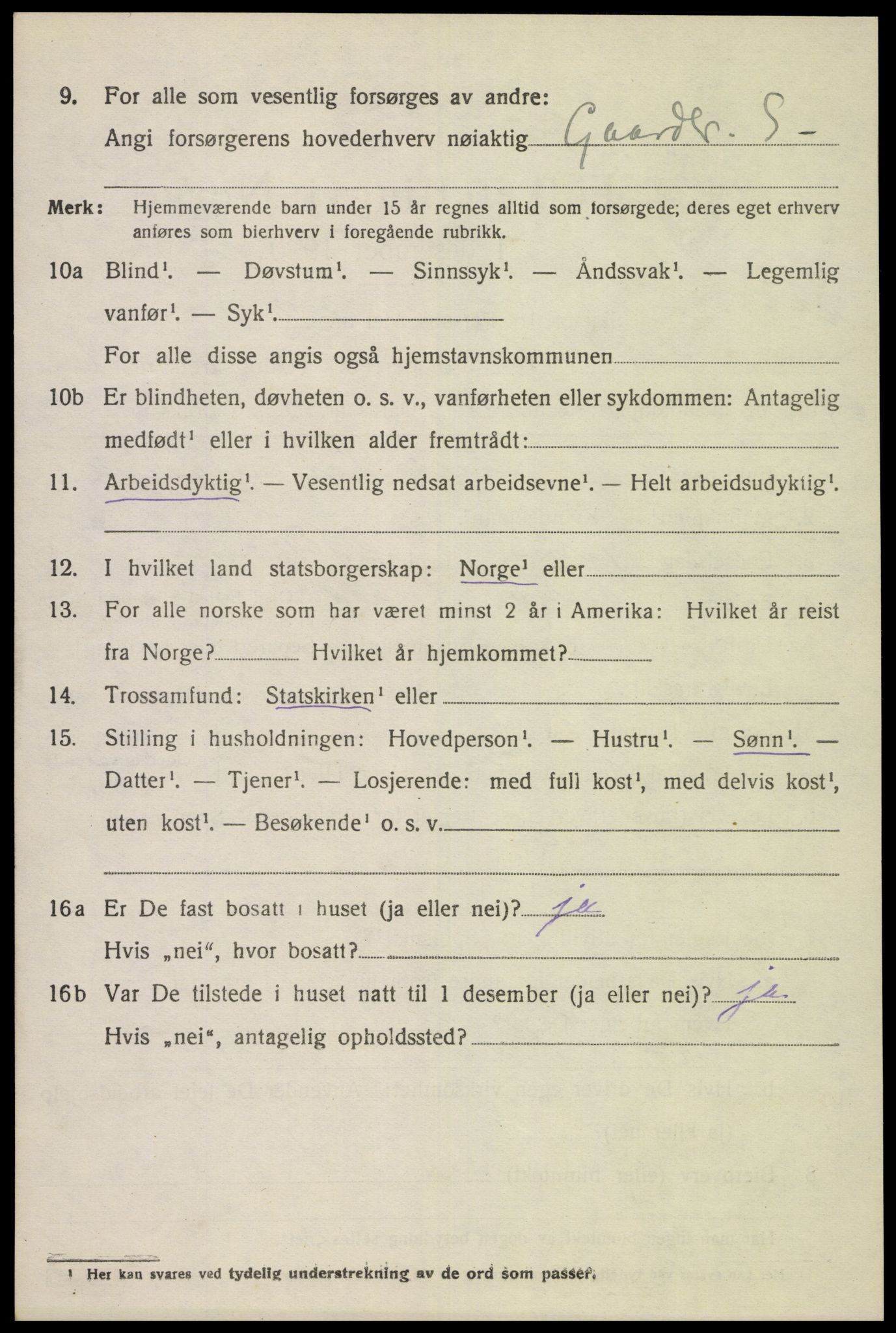 SAK, 1920 census for Bakke, 1920, p. 839