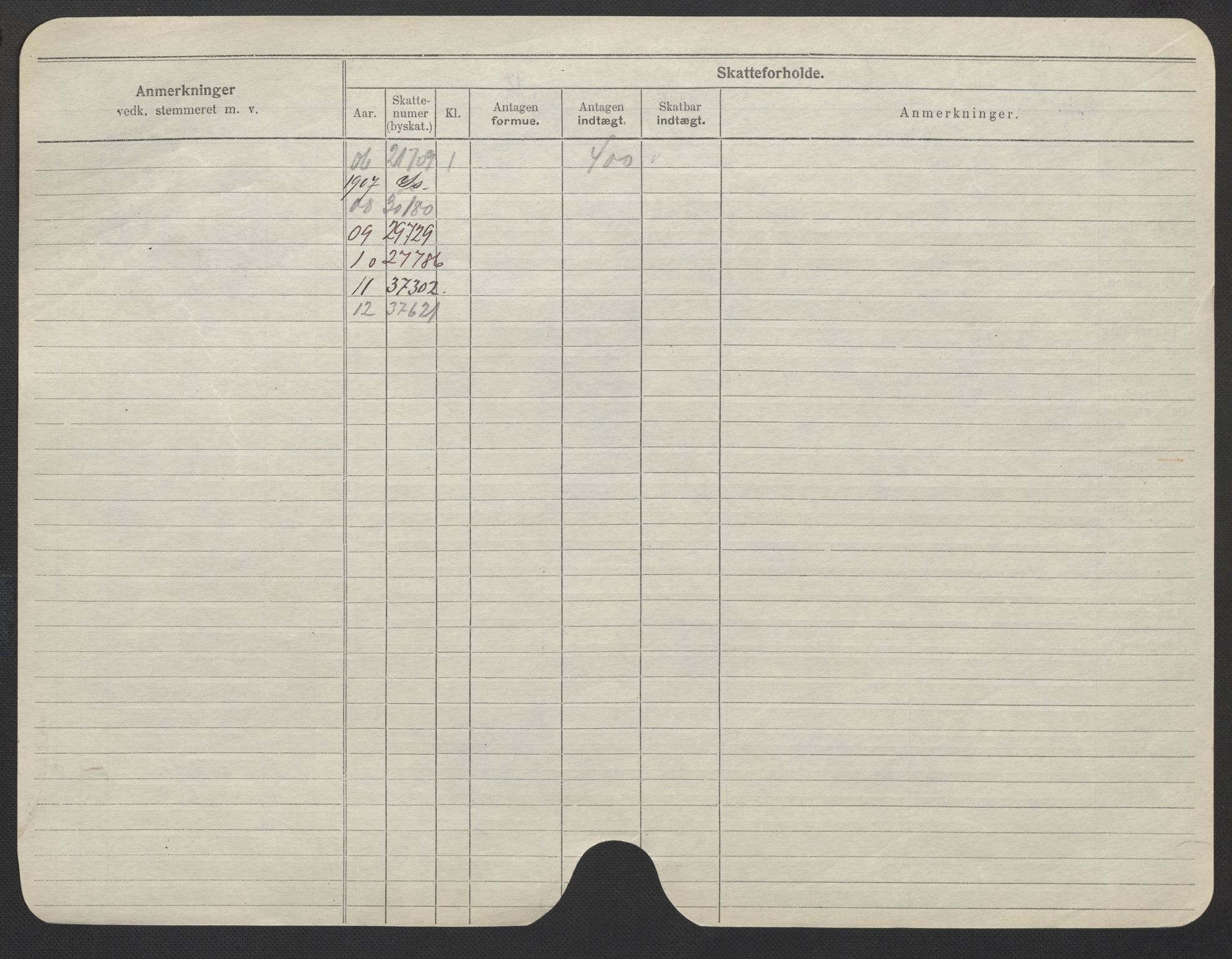 Oslo folkeregister, Registerkort, AV/SAO-A-11715/F/Fa/Fac/L0022: Kvinner, 1906-1914, p. 267b