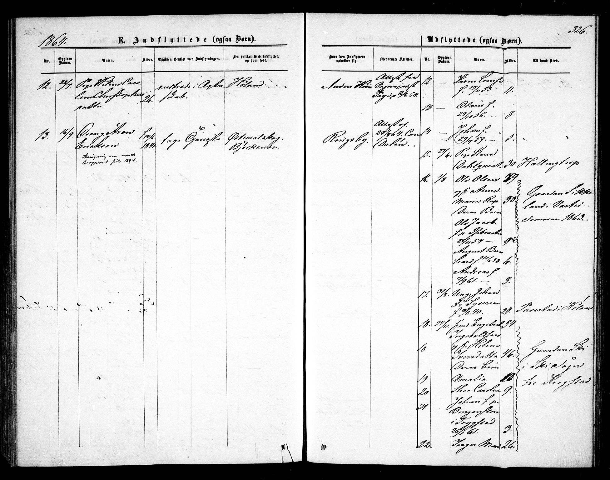 Rødenes prestekontor Kirkebøker, AV/SAO-A-2005/F/Fa/L0007: Parish register (official) no. I 7, 1860-1869, p. 326