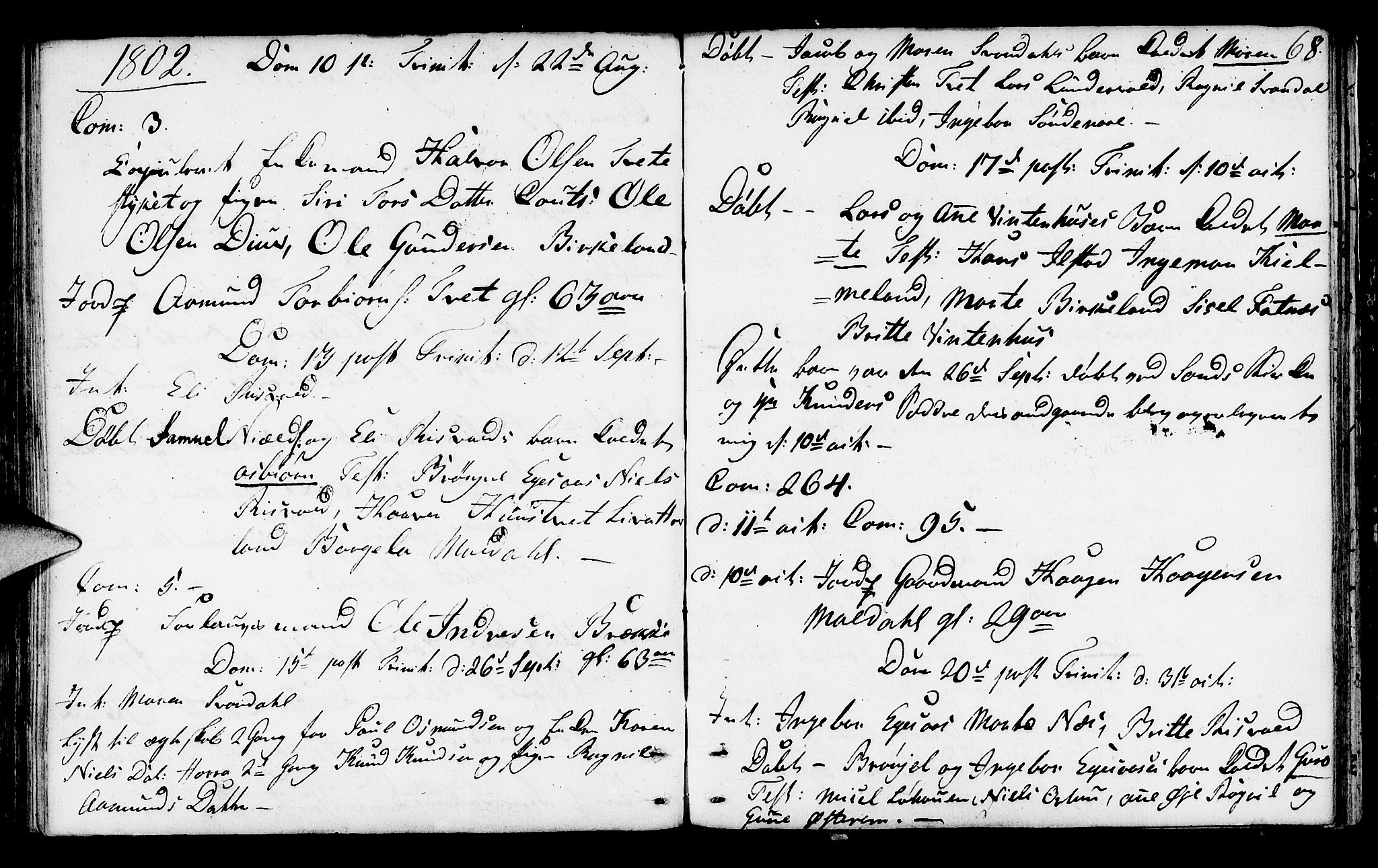 Suldal sokneprestkontor, AV/SAST-A-101845/01/IV/L0002: Parish register (official) no. A 2, 1780-1808, p. 68