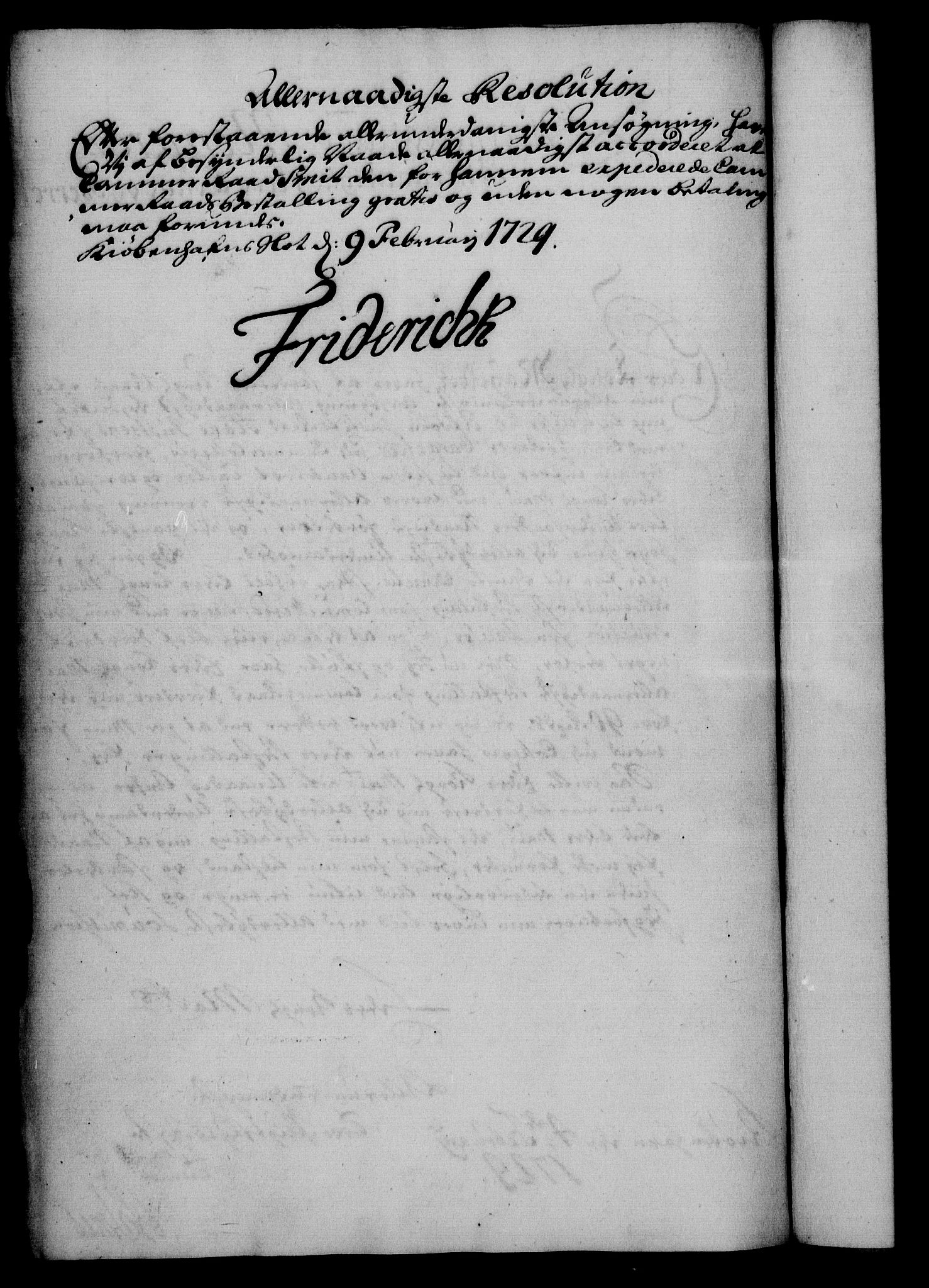 Rentekammeret, Kammerkanselliet, RA/EA-3111/G/Gf/Gfa/L0012: Norsk relasjons- og resolusjonsprotokoll (merket RK 52.12), 1729, p. 125