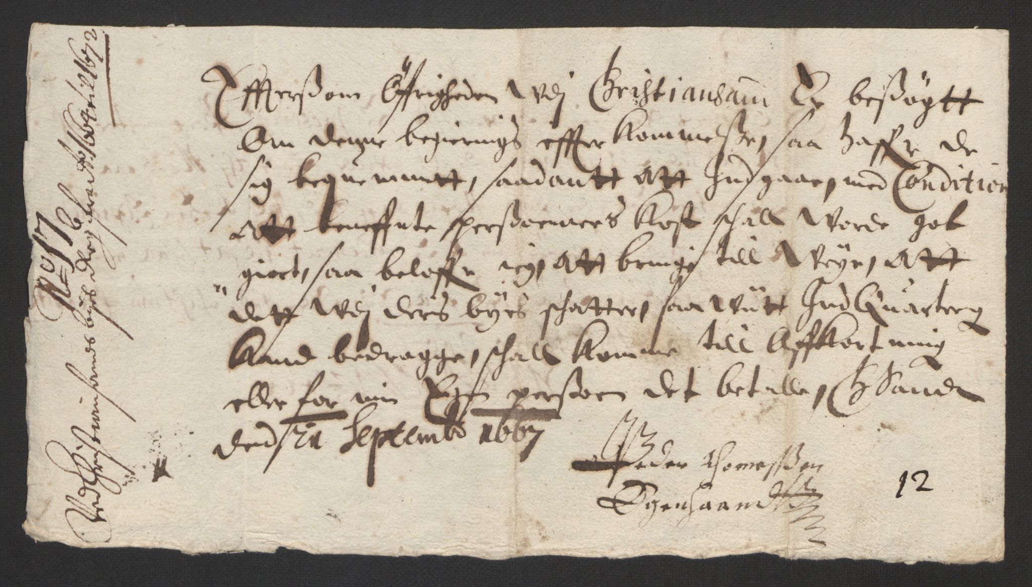 Rentekammeret inntil 1814, Reviderte regnskaper, Byregnskaper, AV/RA-EA-4066/R/Rm/L0258: [M1] Kontribusjonsregnskap, 1664-1700, p. 166