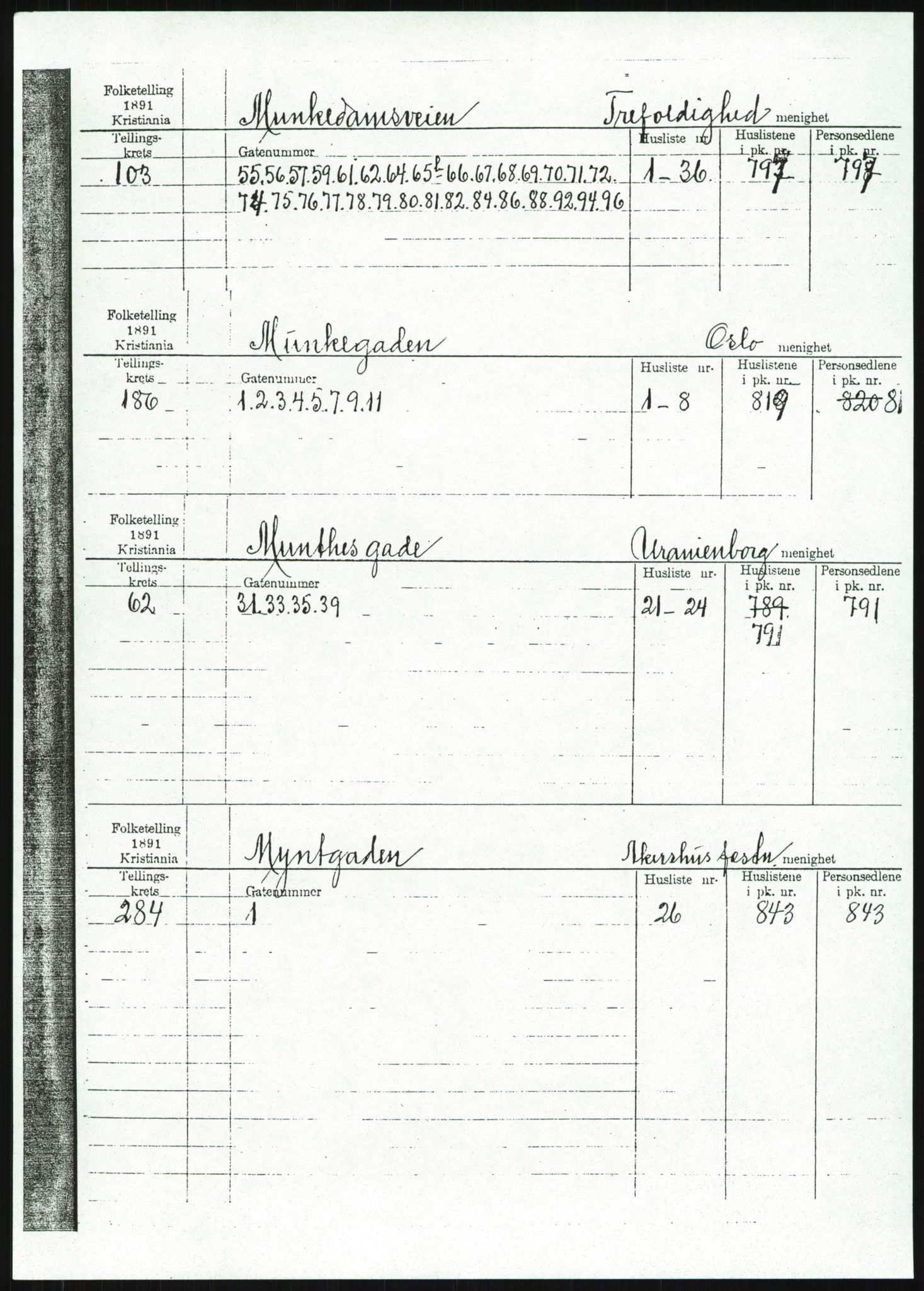 RA, 1891 census for 0301 Kristiania, 1891, p. 72