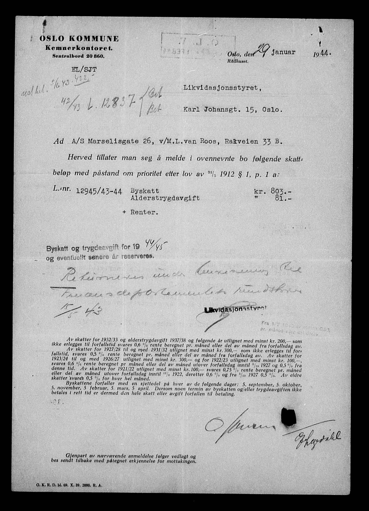 Justisdepartementet, Tilbakeføringskontoret for inndratte formuer, AV/RA-S-1564/H/Hc/Hcc/L0973: --, 1945-1947, p. 34