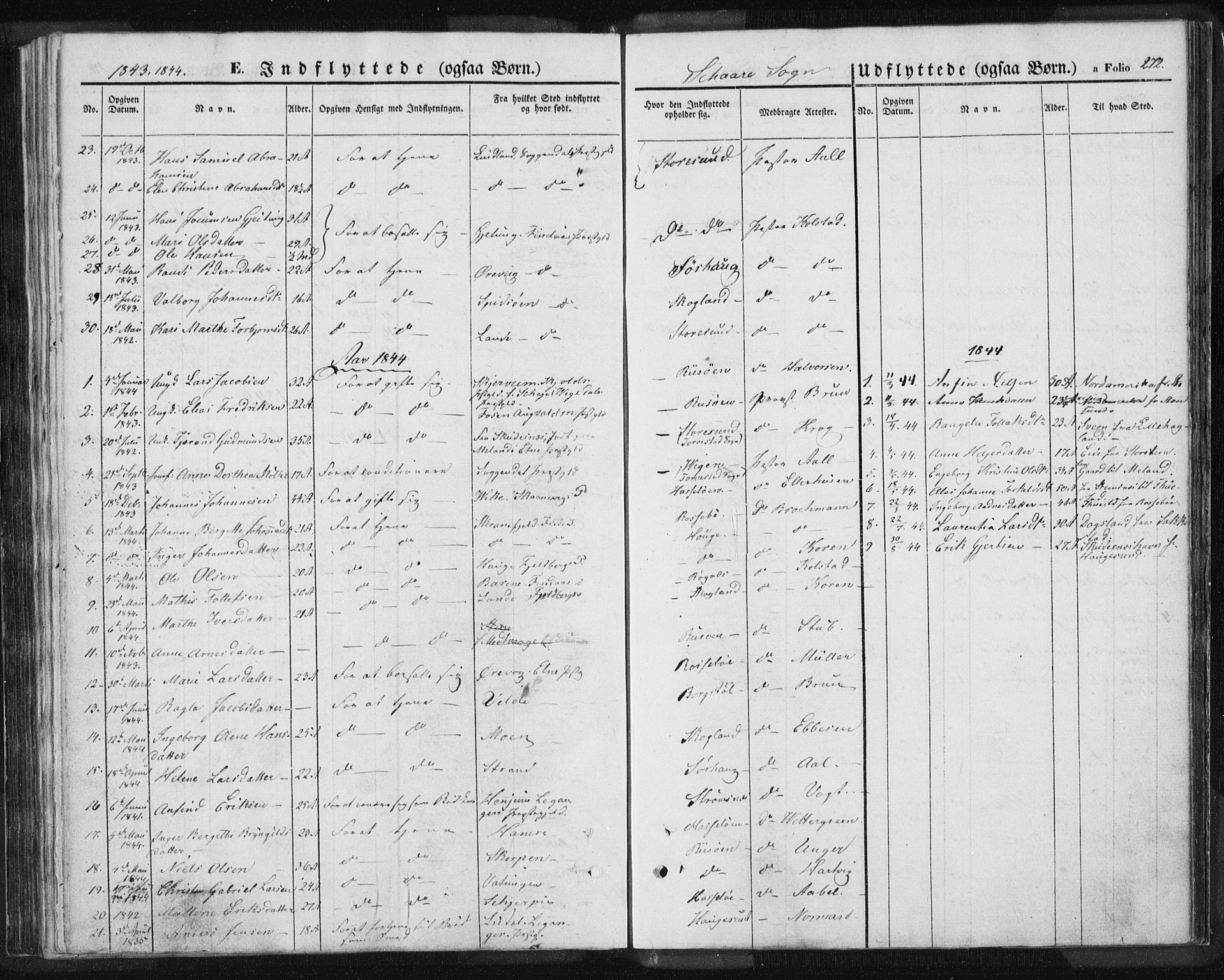 Torvastad sokneprestkontor, SAST/A -101857/H/Ha/Haa/L0006: Parish register (official) no. A 6, 1836-1847, p. 272